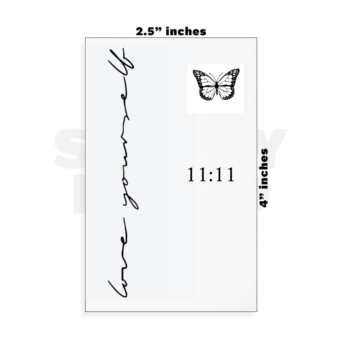 Custom Small - 2.5in x 4in