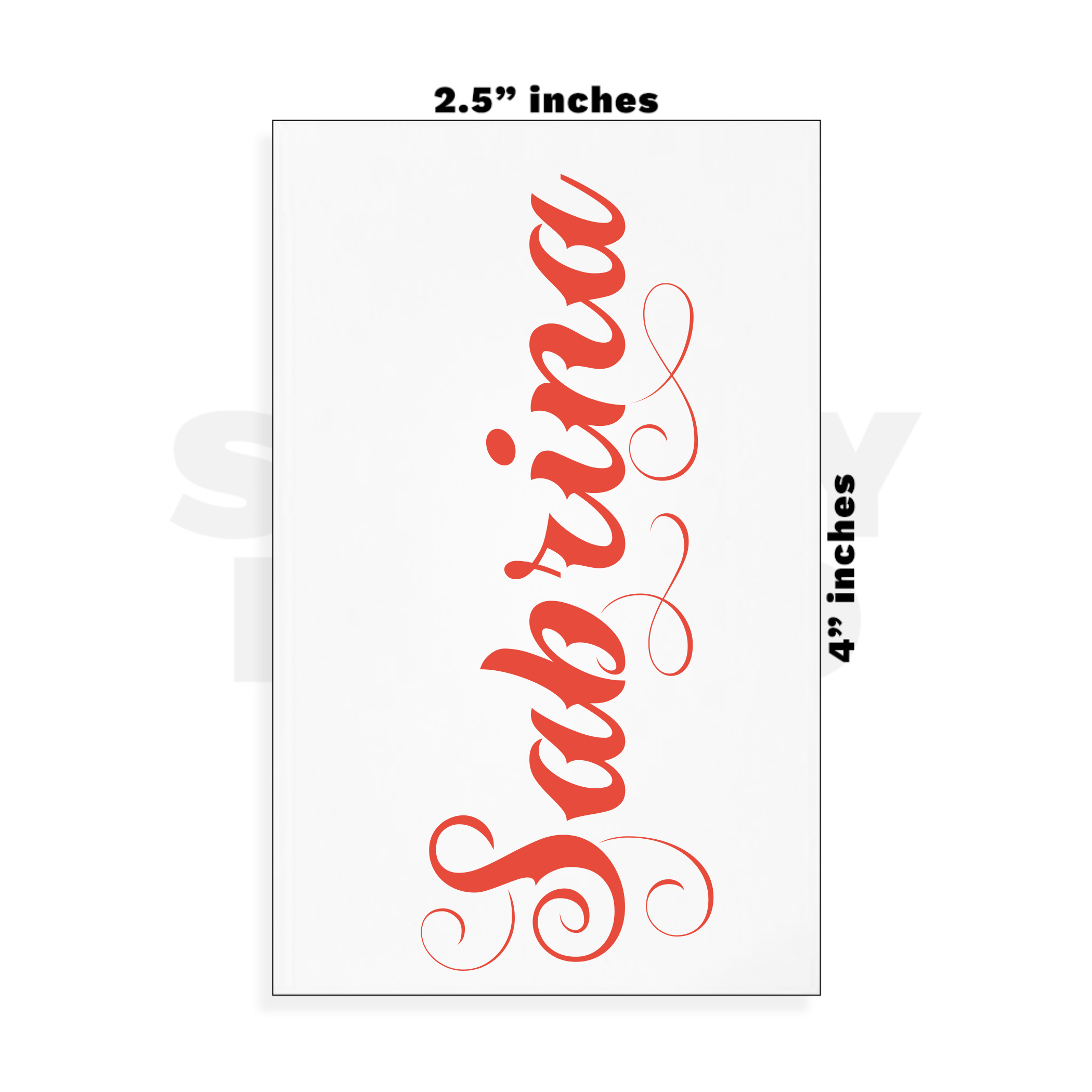 Custom Small - 2.5in x 4in