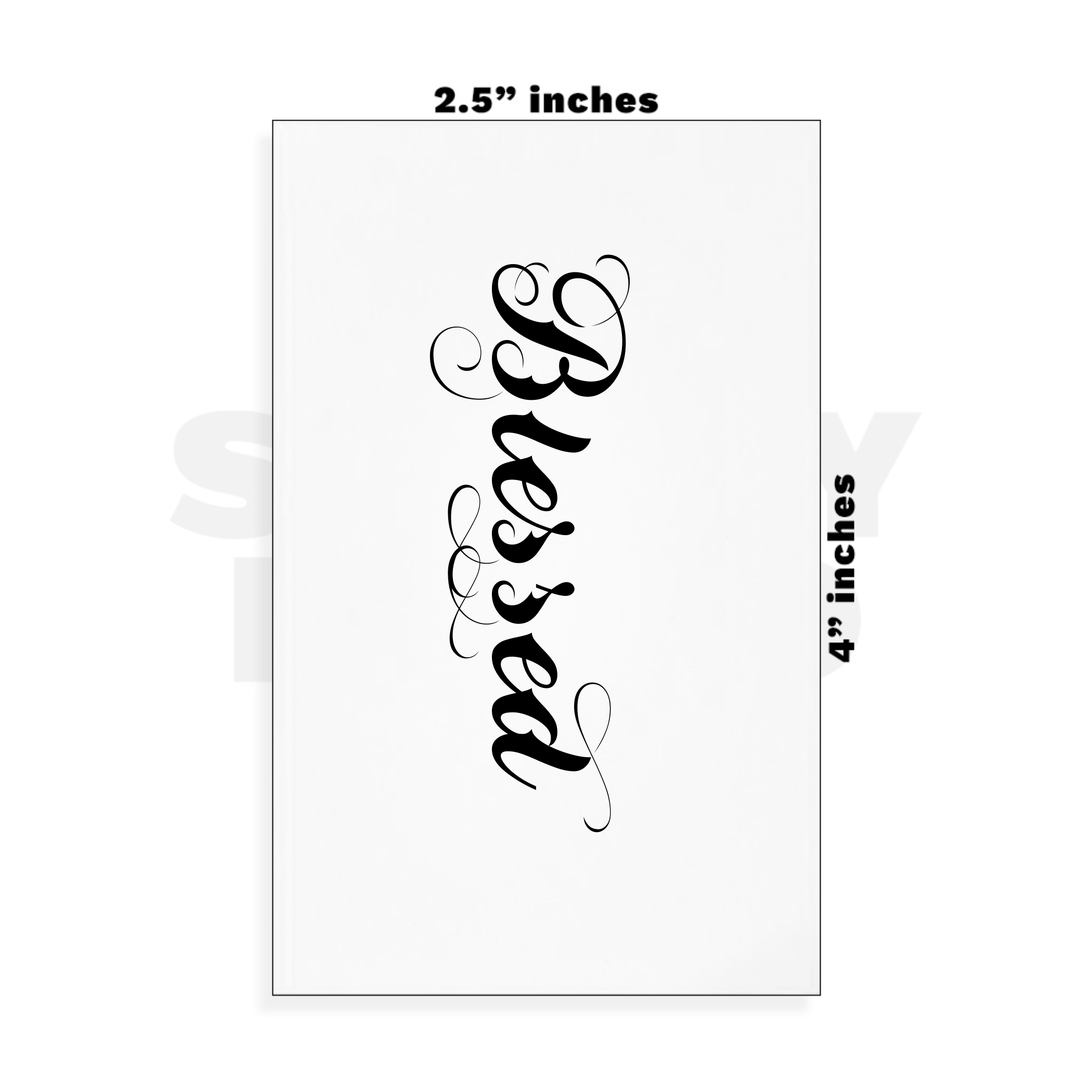 Custom Small - 2.5in x 4in