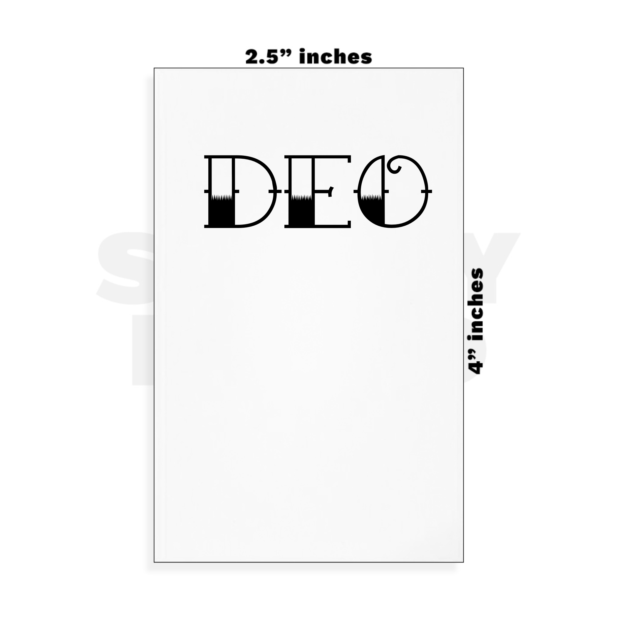 Custom Small - 2.5in x 4in