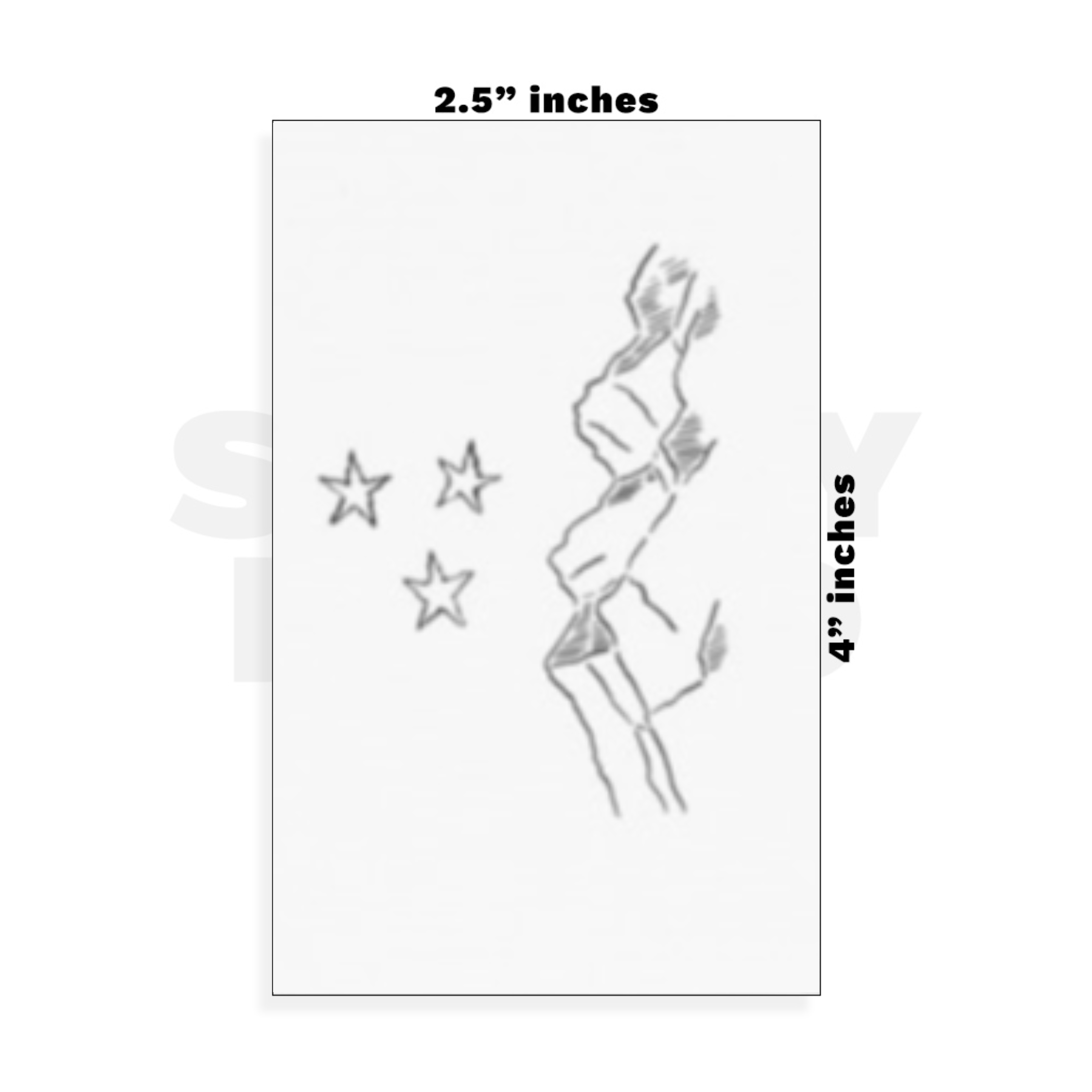 Custom Small - 2.5in x 4in