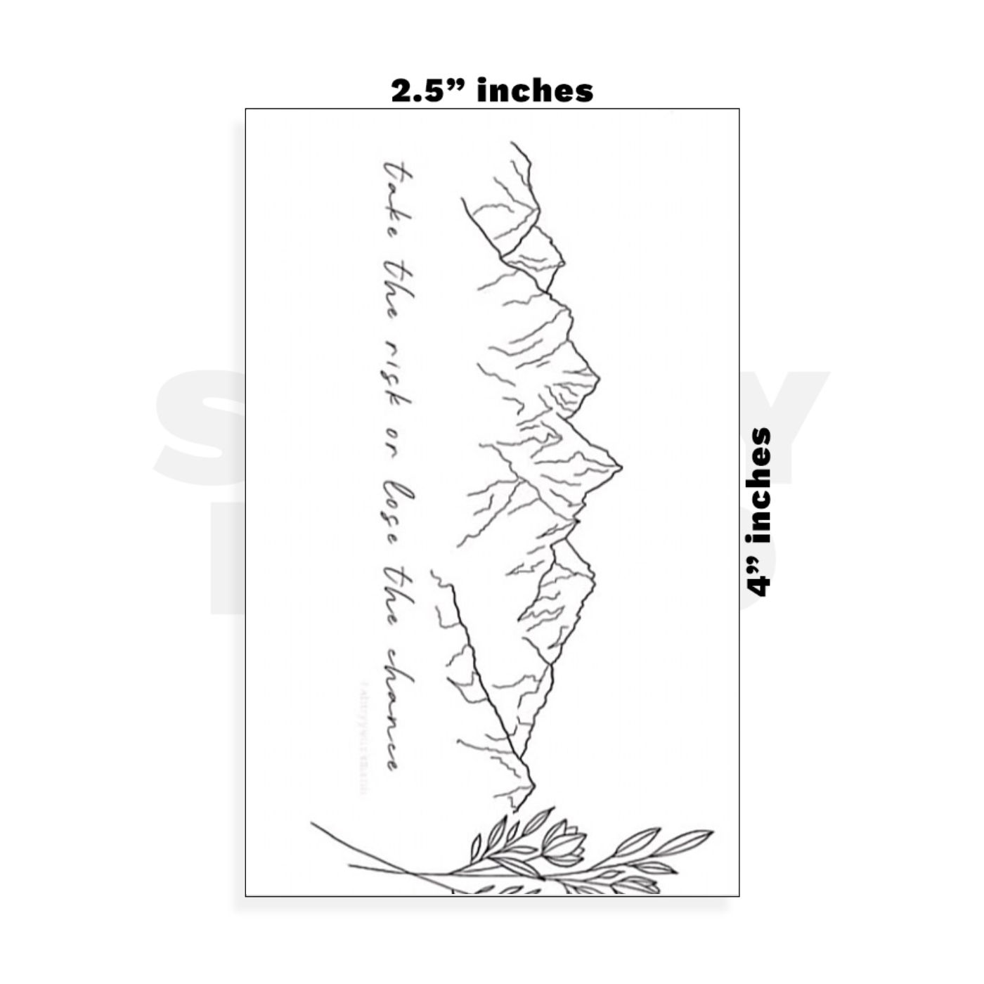 Custom Small - 2.5in x 4in