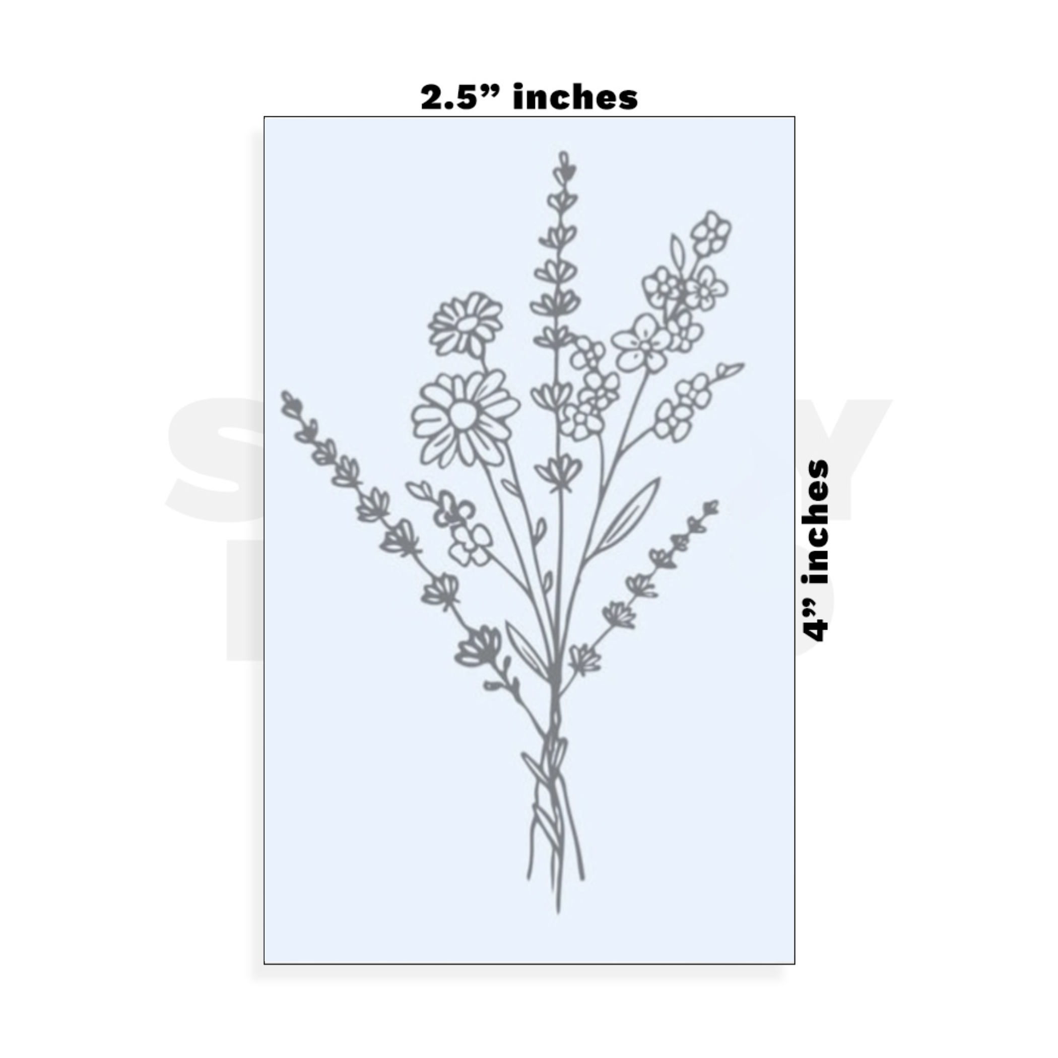 Custom Small - 2.5in x 4in