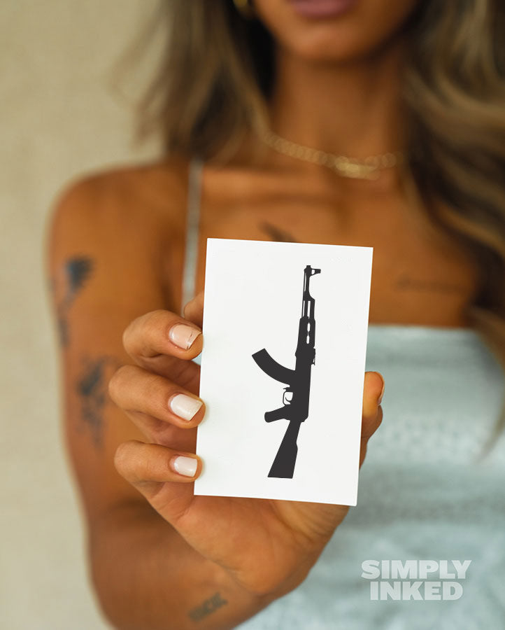 AK-47 Tattoo - Semi Permanent
