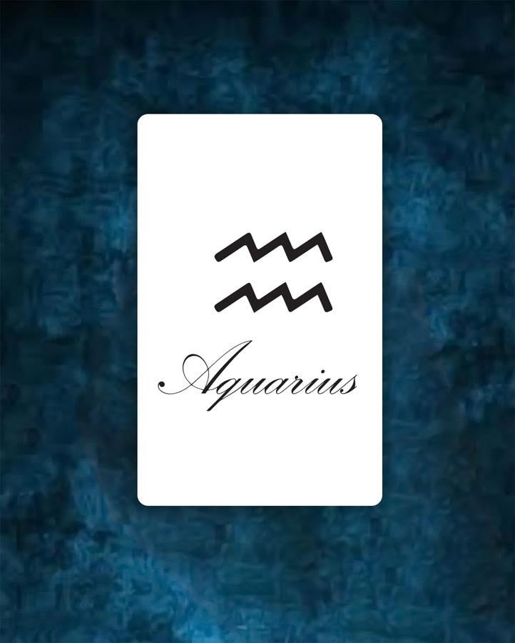 Aquarius Astrology Tattoo - Semi Permanent