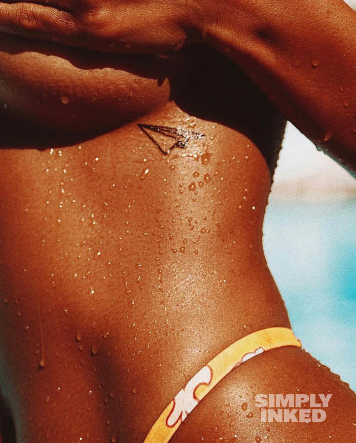 Paper Airplane Tattoo - Semi Permanent