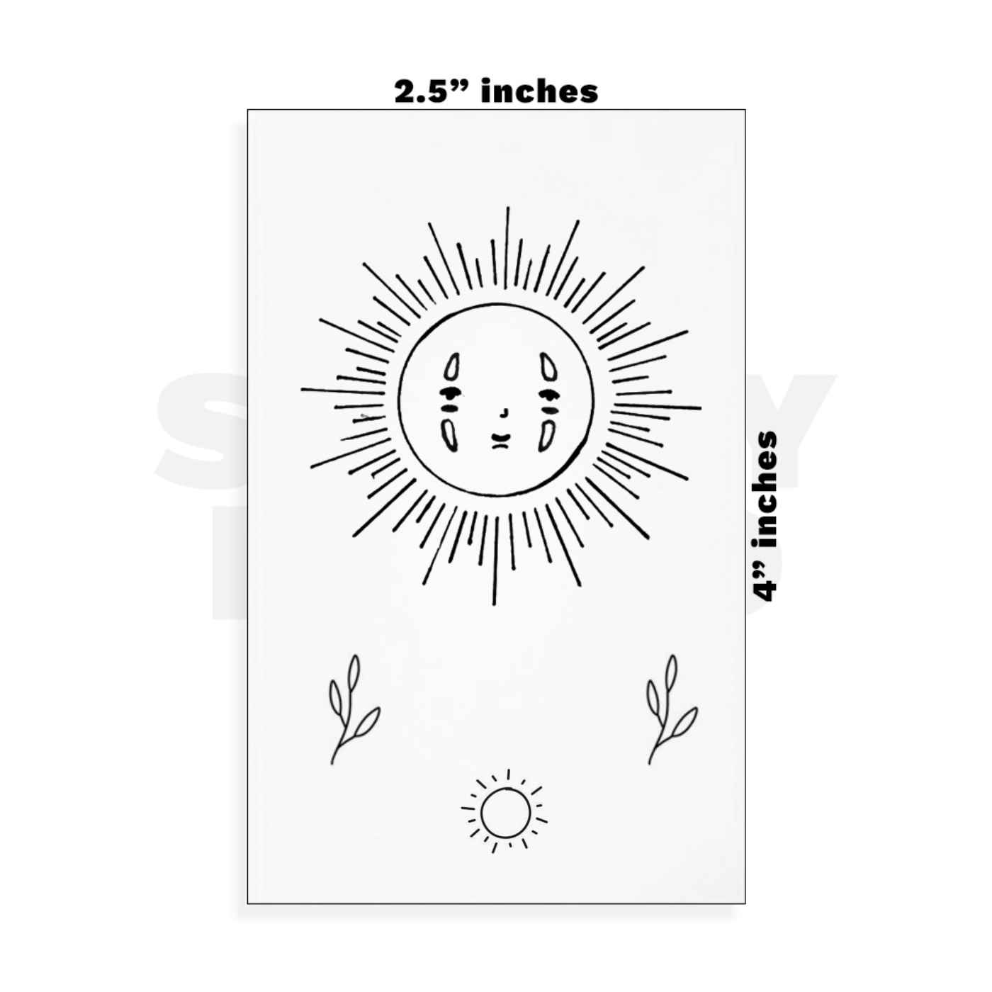 Custom Small - 2.5in x 4in