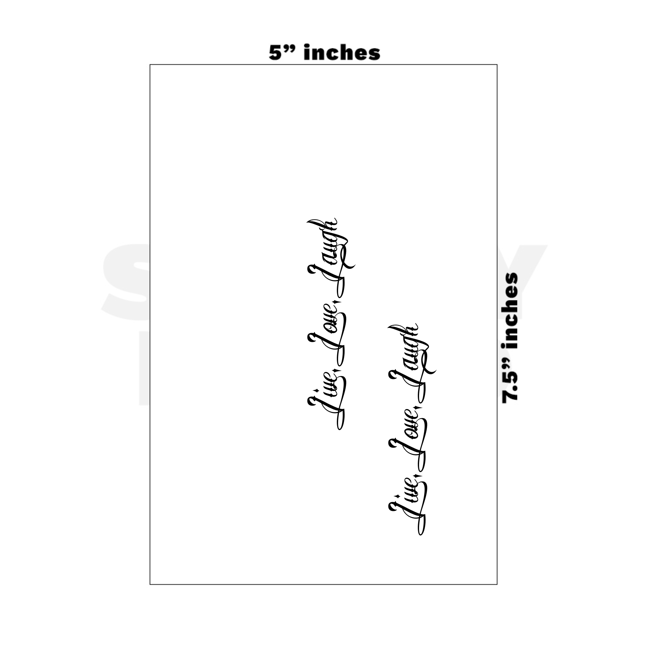 Custom Medium - 5in x 7.5in