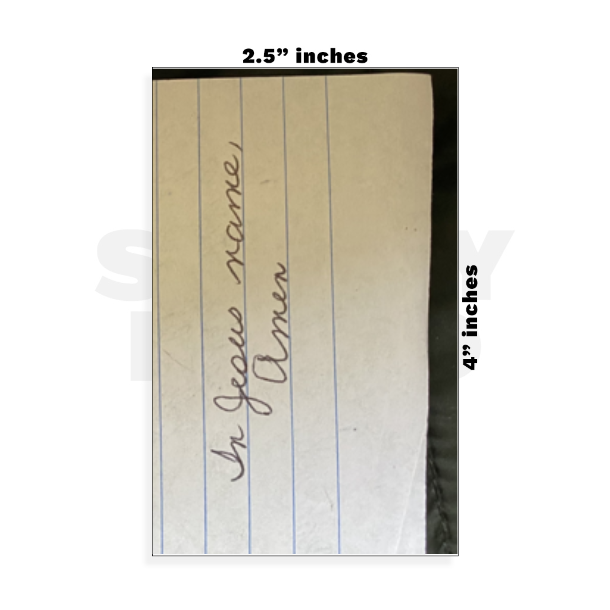 Custom Small - 2.5in x 4in