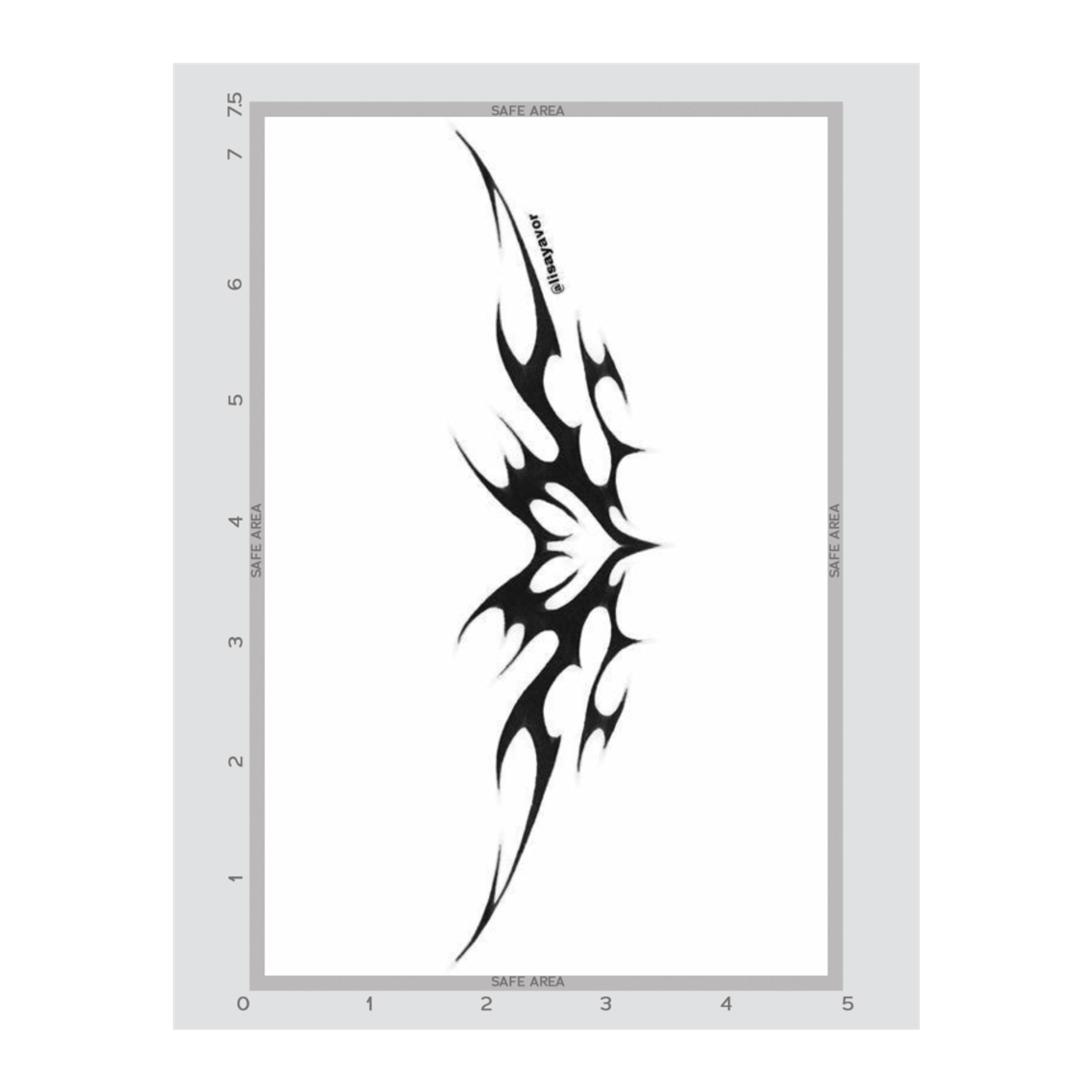 5" x 7.5"