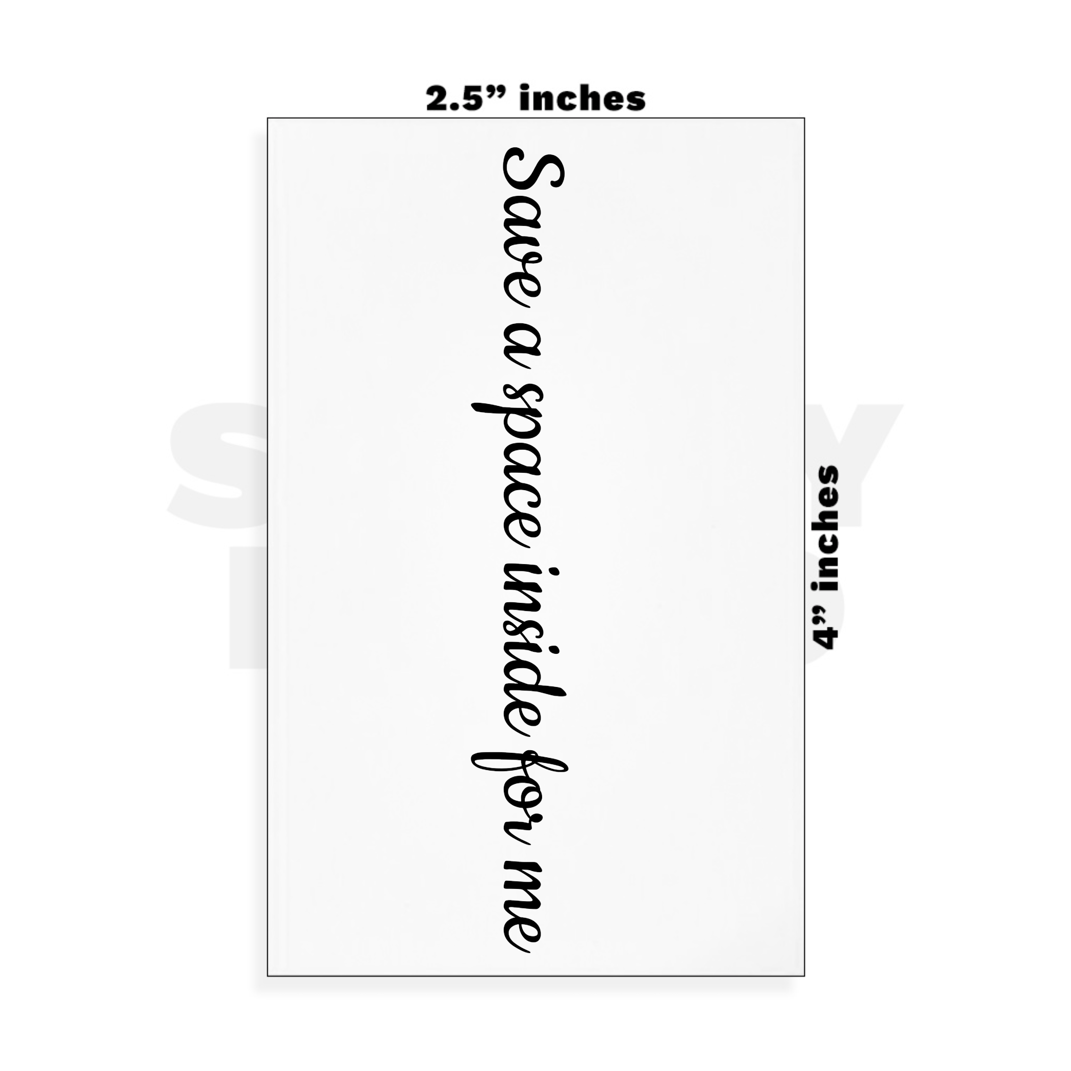 Custom Small - 2.5in x 4in