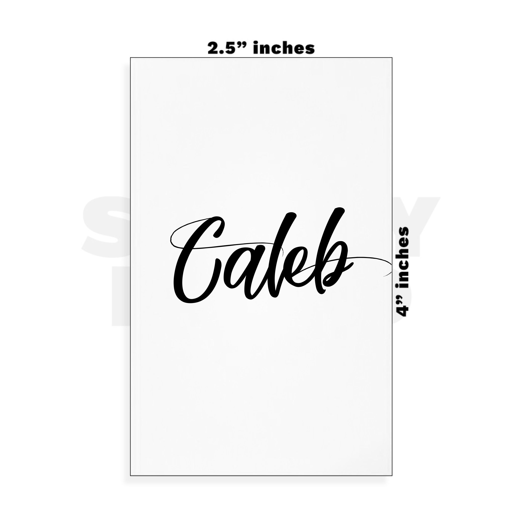 Custom Small - 2.5in x 4in