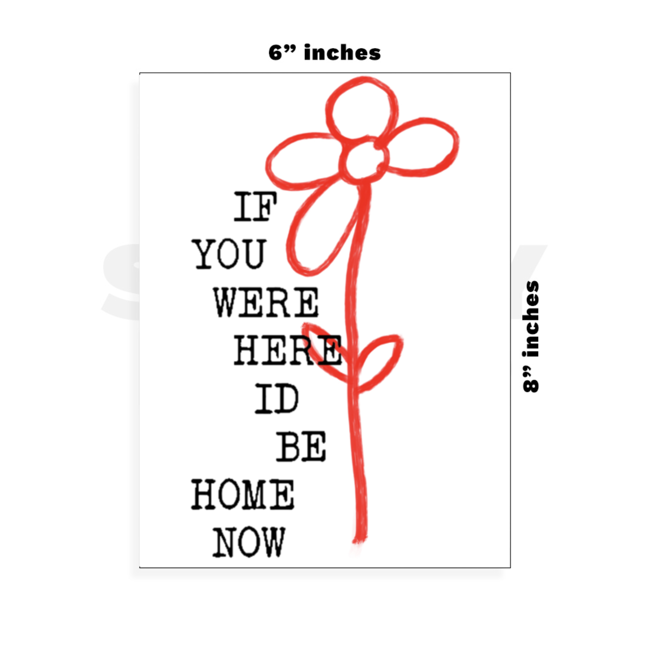 Custom Large - 6in x 8.5in