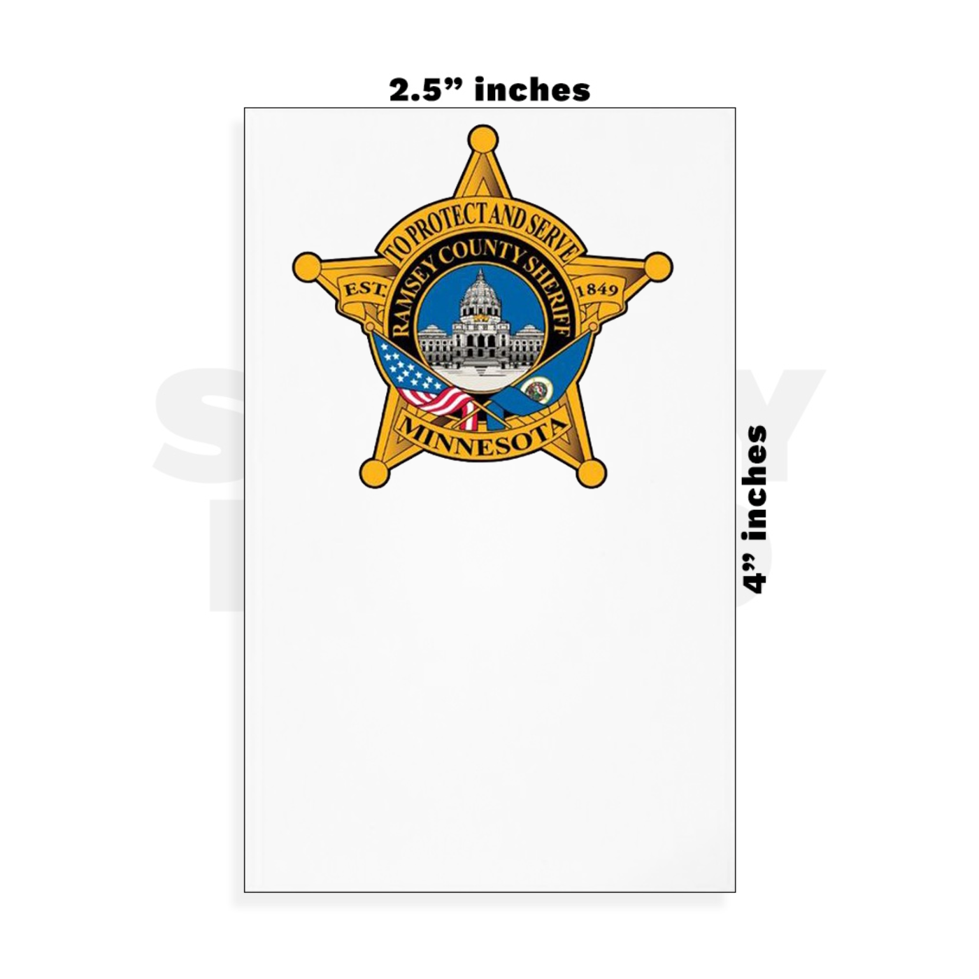 Custom Small - 2.5in x 4in