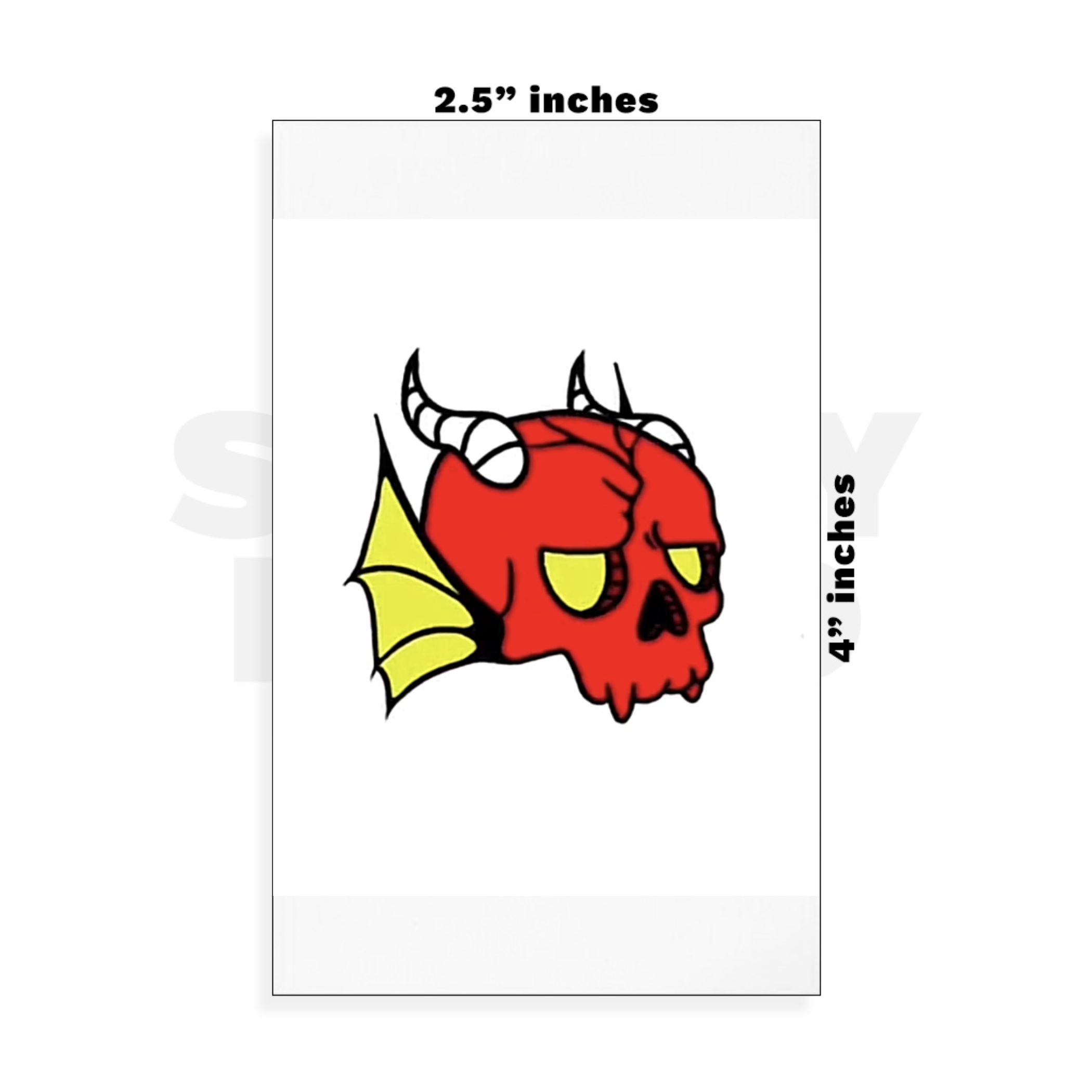 Custom Small - 2.5in x 4in