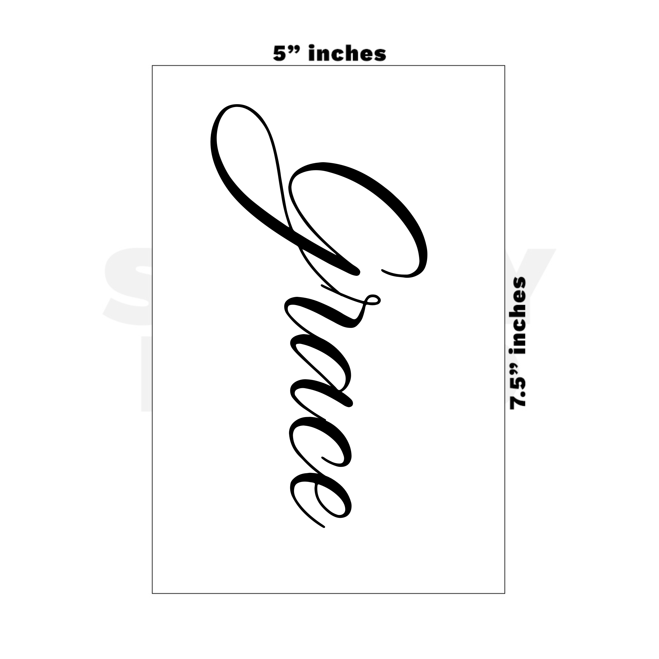 Custom Medium - 5in x 7.5in