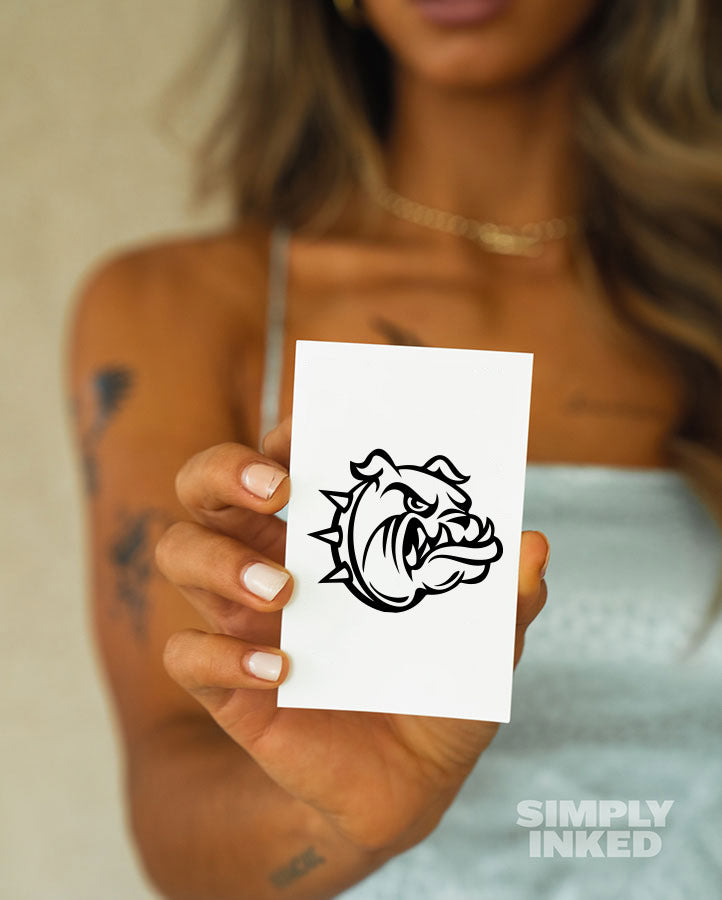 Tribal Bulldog Tattoo