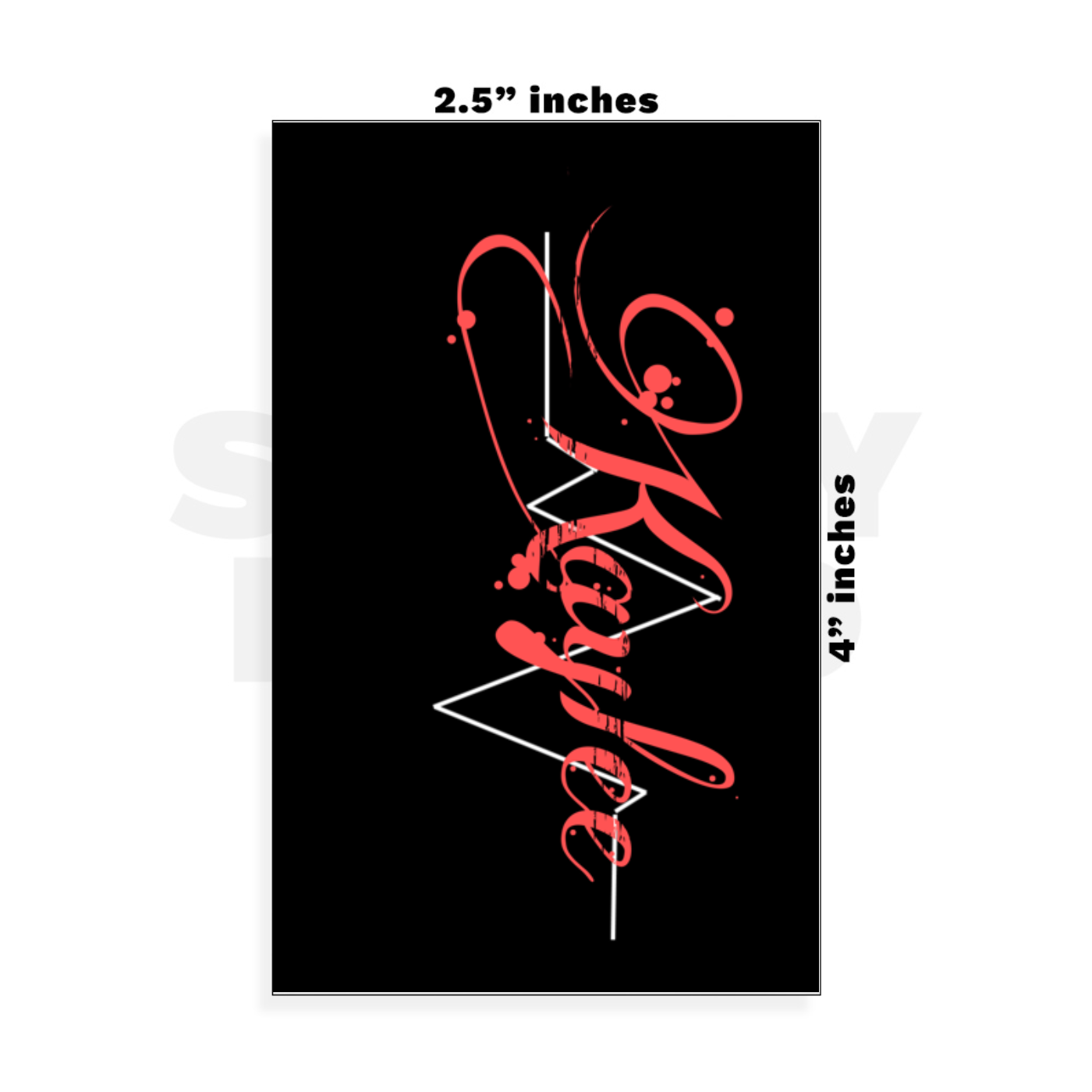 Custom Small - 2.5in x 4in