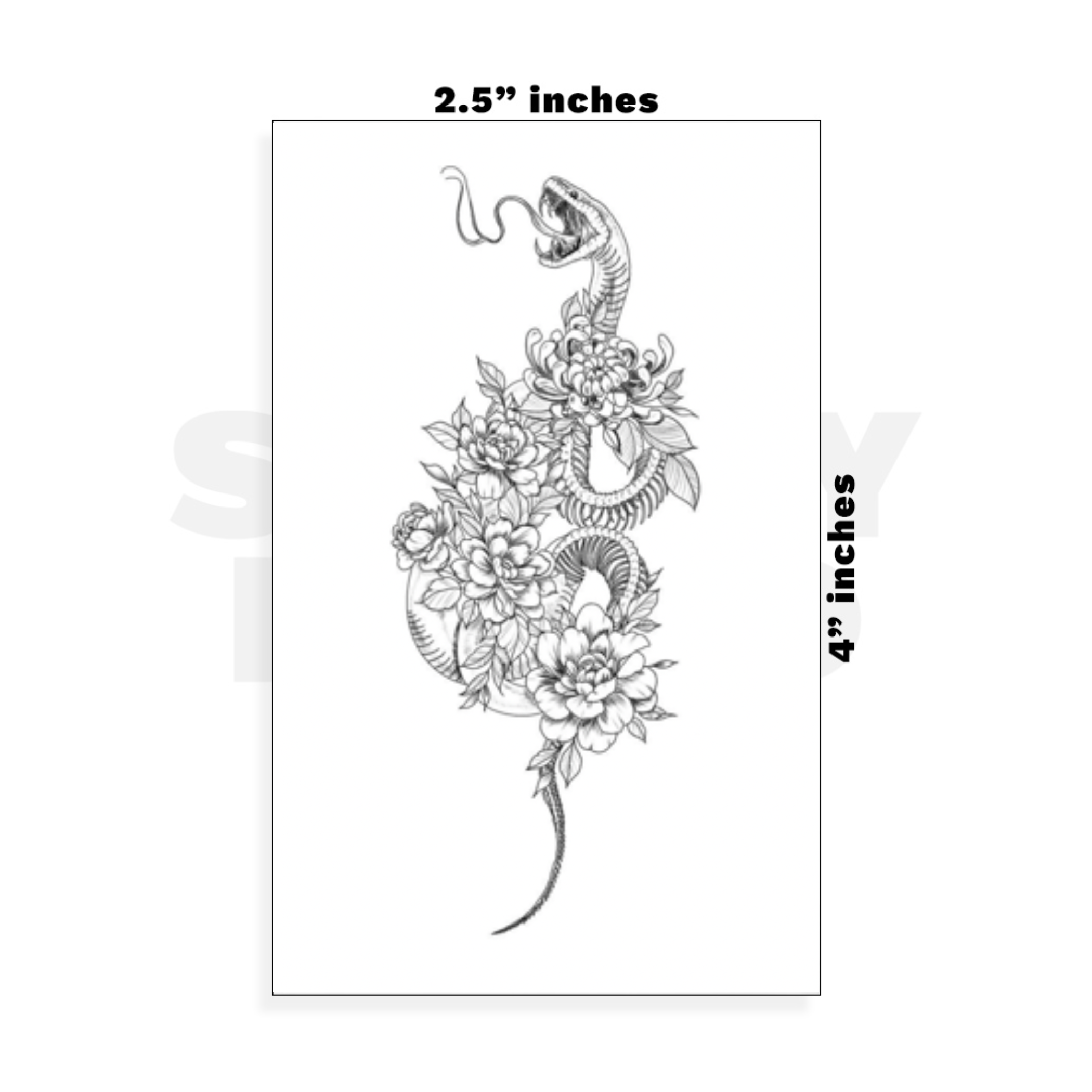 Custom Small - 2.5in x 4in