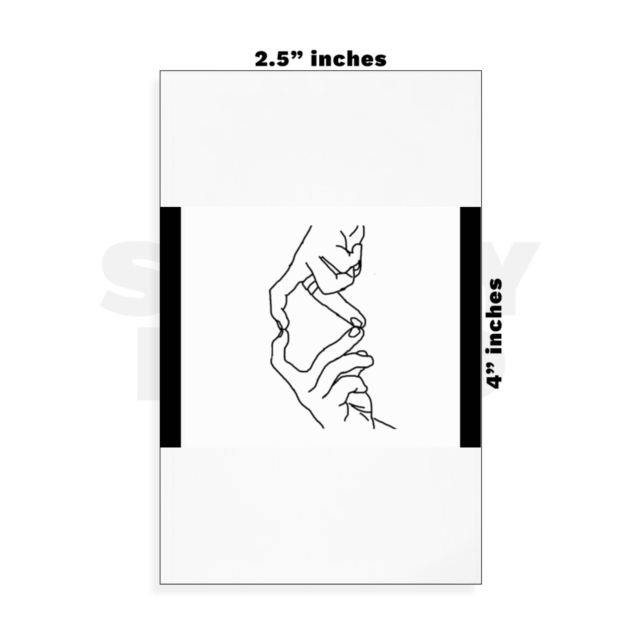 Custom Small - 2.5in x 4in