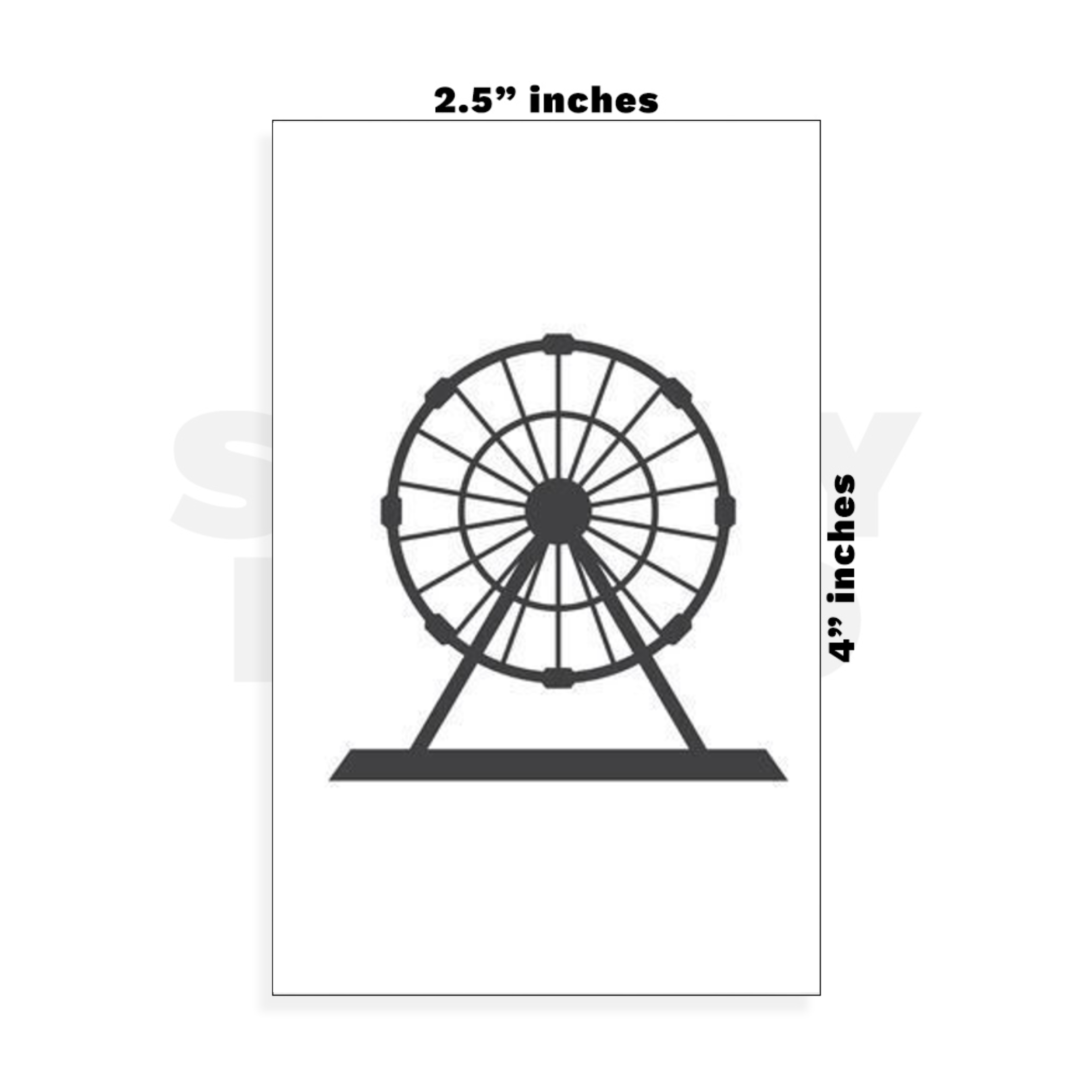 Custom Small - 2.5in x 4in