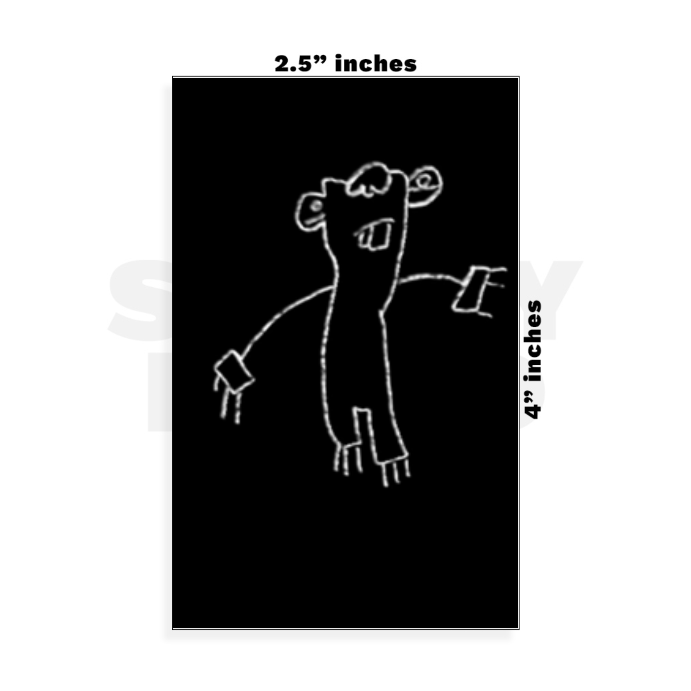 Custom Small - 2.5in x 4in