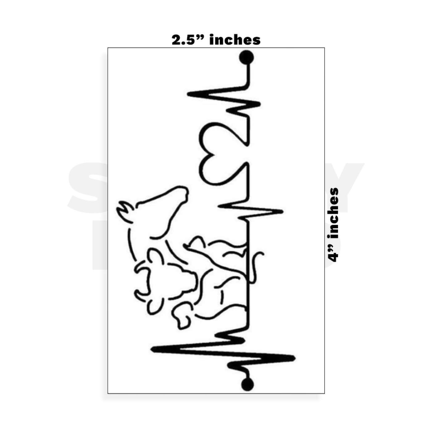 Custom Small - 2.5in x 4in