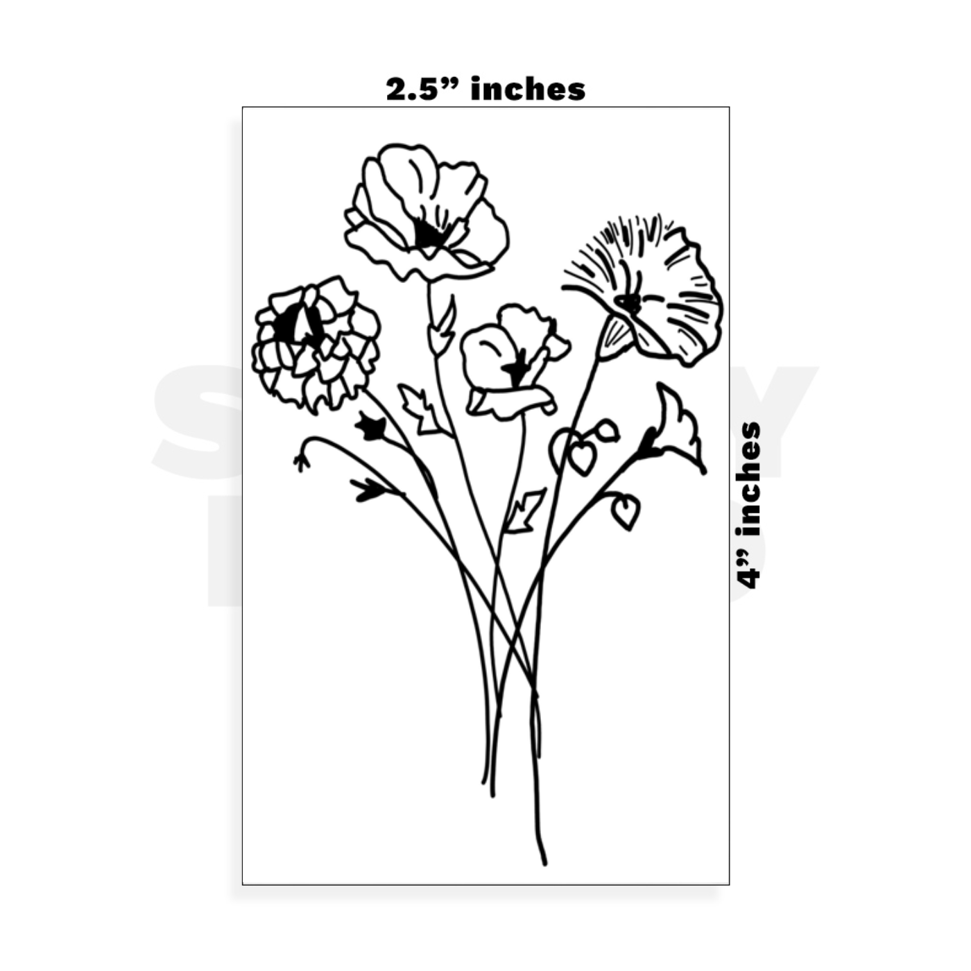 Custom Small - 2.5in x 4in