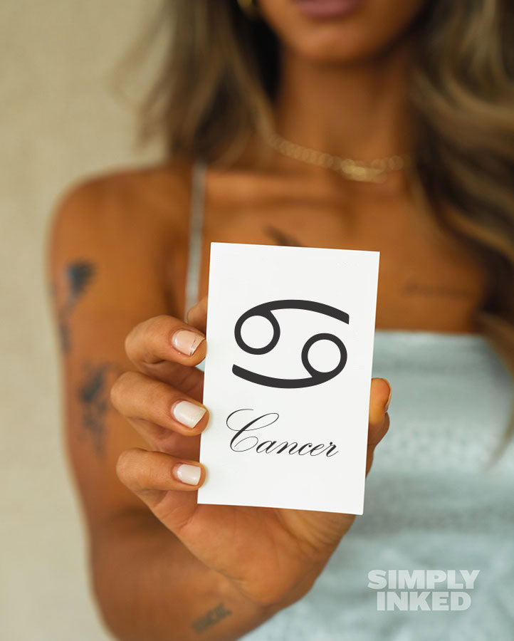 Cancer Astrology Tattoo - Semi Permanent