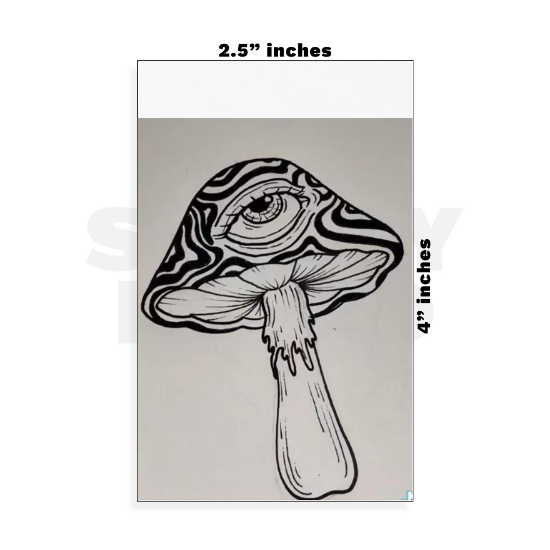 Custom Small - 2.5in x 4in