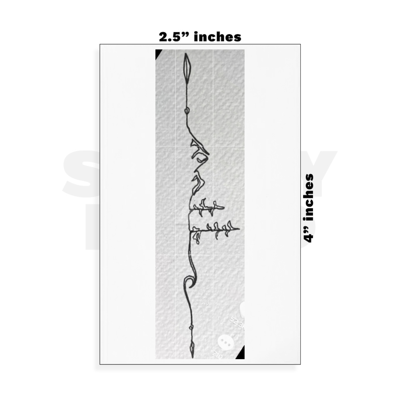 Custom Small - 2.5in x 4in