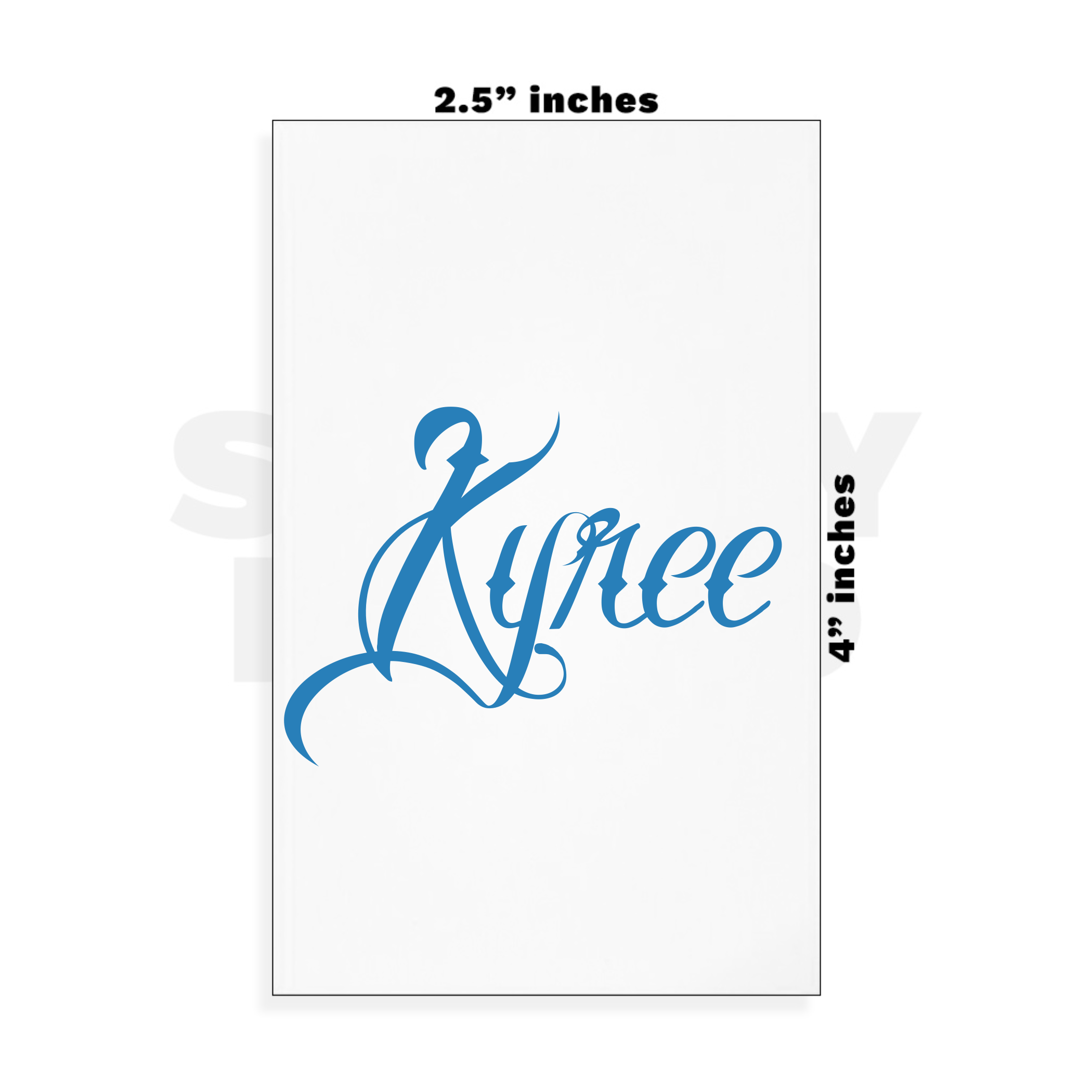 Custom Small - 2.5in x 4in