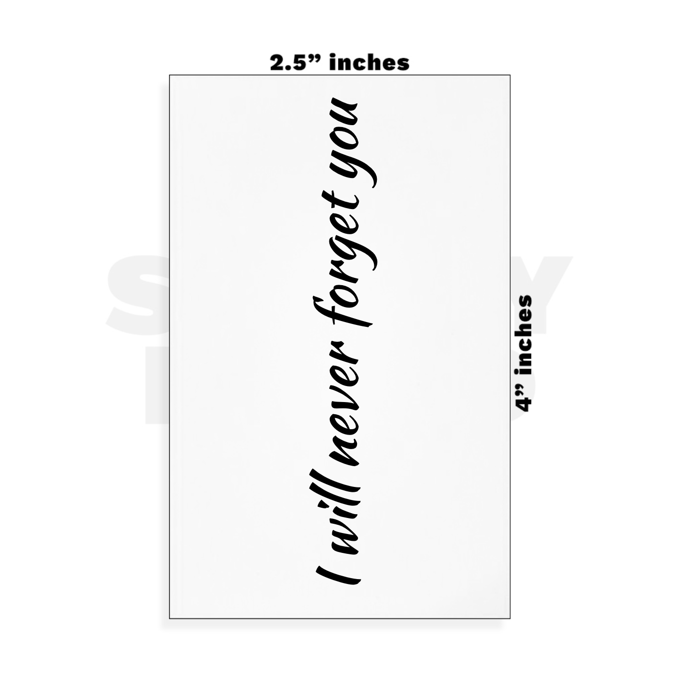 Custom Small - 2.5in x 4in