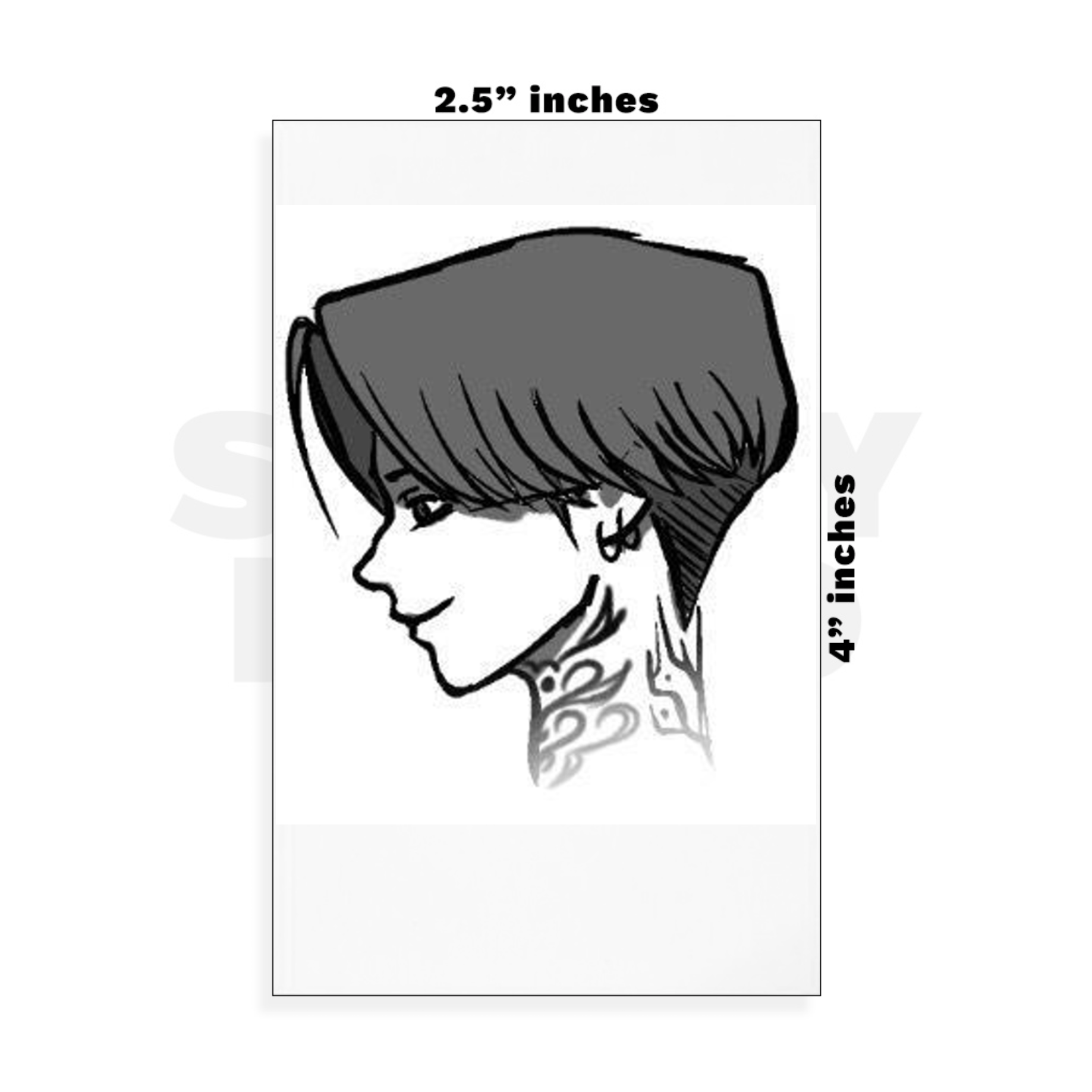 Custom Small - 2.5in x 4in