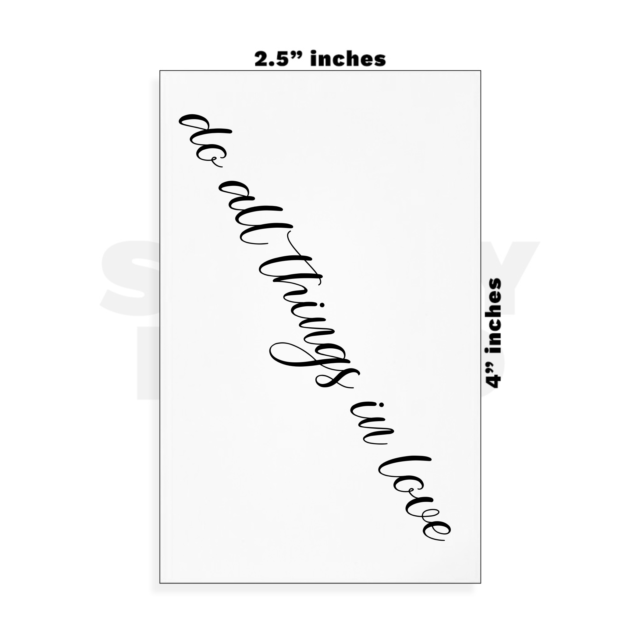 Custom Small - 2.5in x 4in