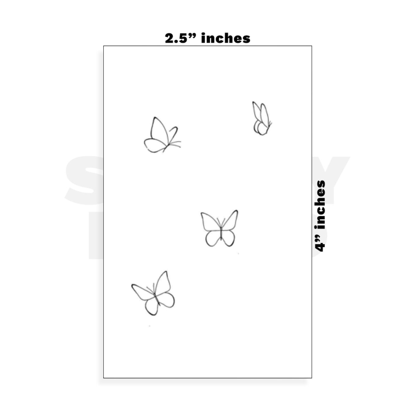 Custom Small - 2.5in x 4in