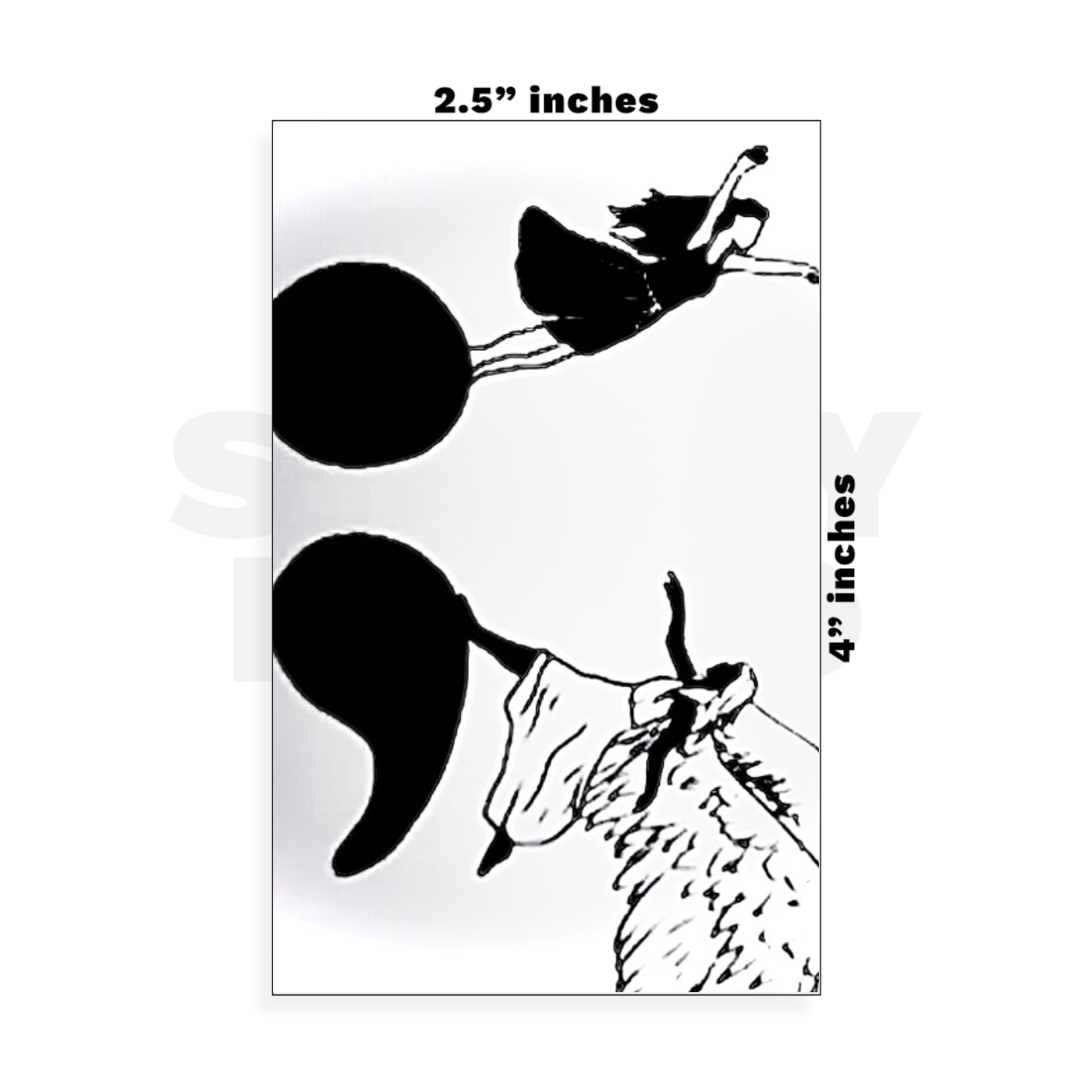 Custom Small - 2.5in x 4in