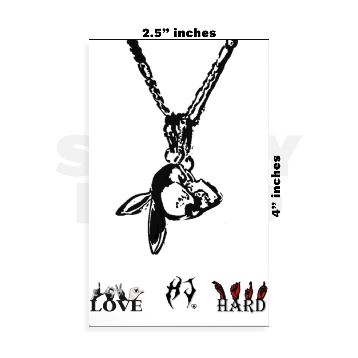 Custom Small - 2.5in x 4in