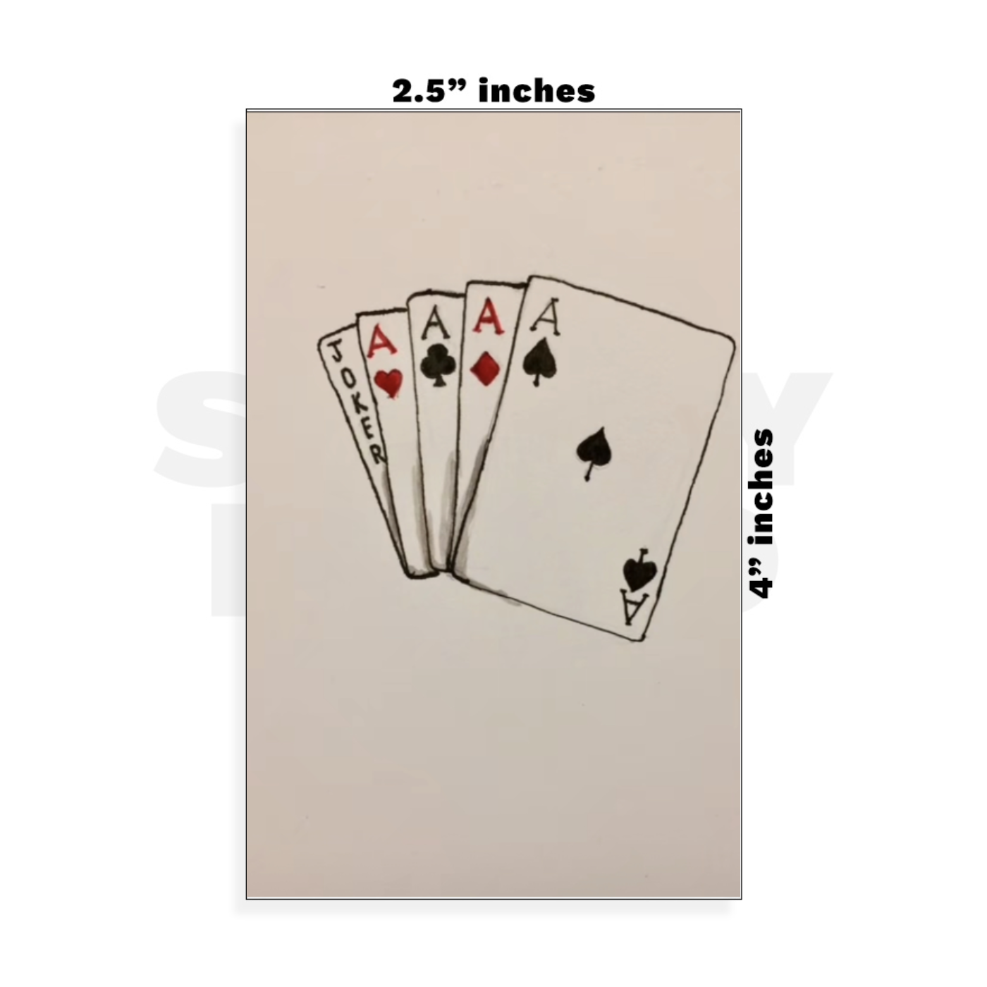 Custom Small - 2.5in x 4in