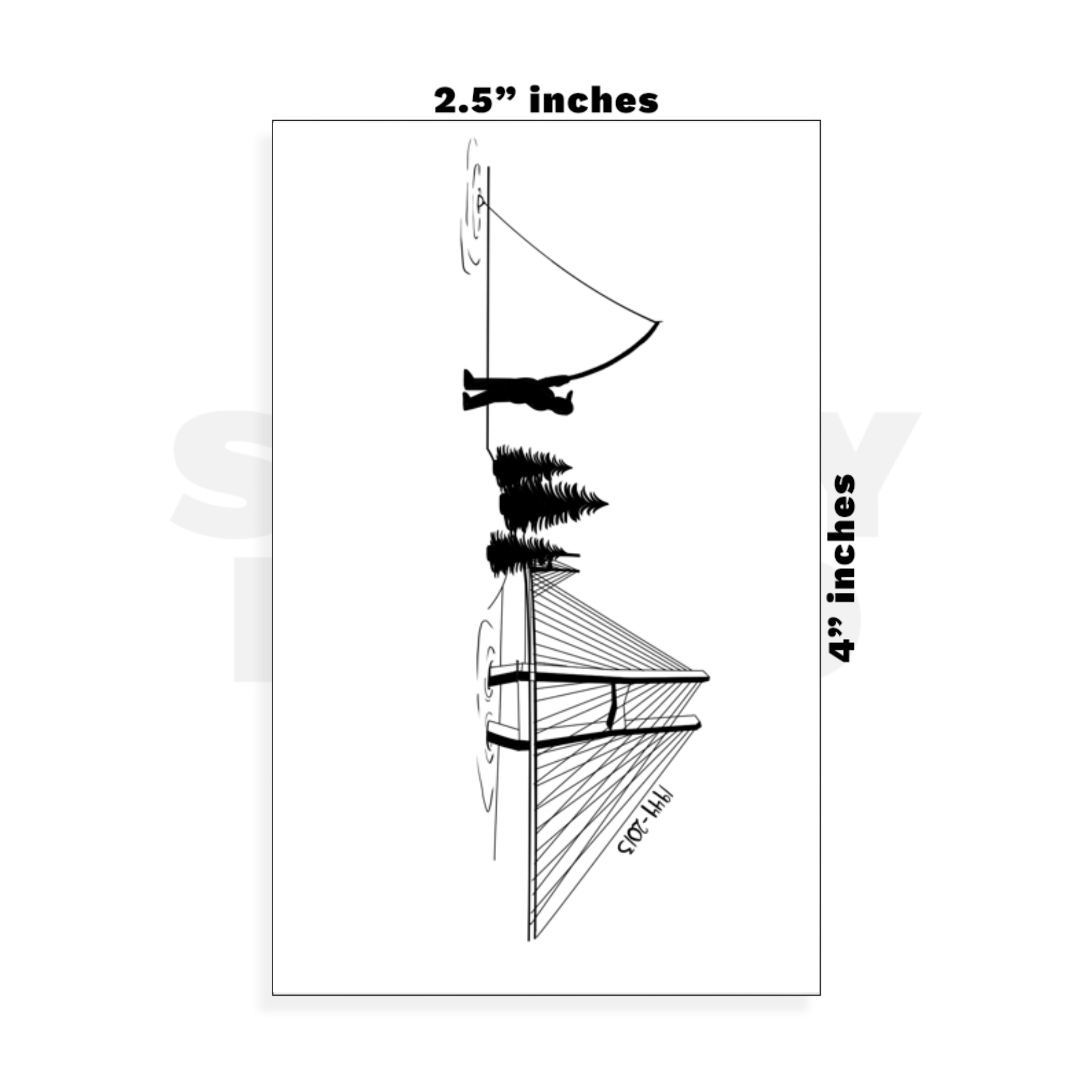 Custom Small - 2.5in x 4in