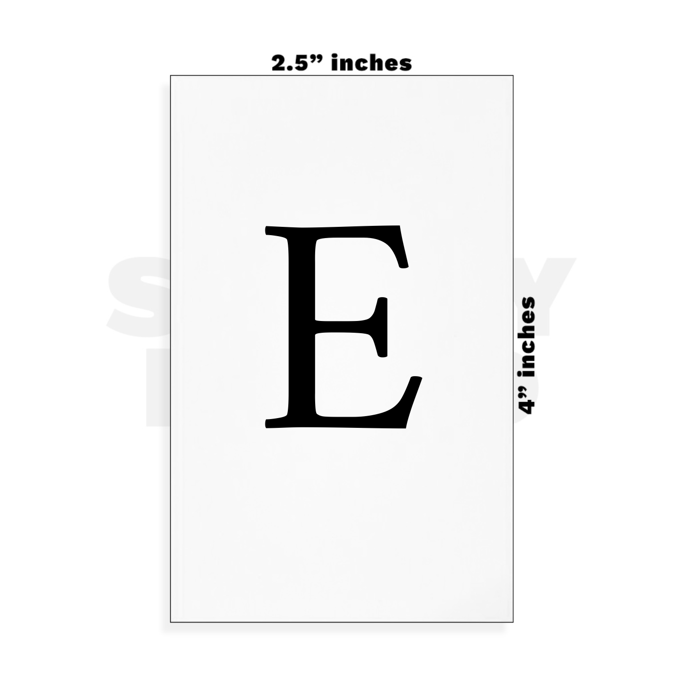 Custom Small - 2.5in x 4in