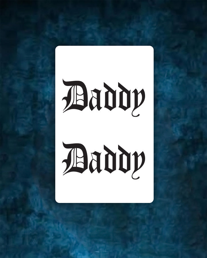 DADDY Tattoo - Semi Permanent