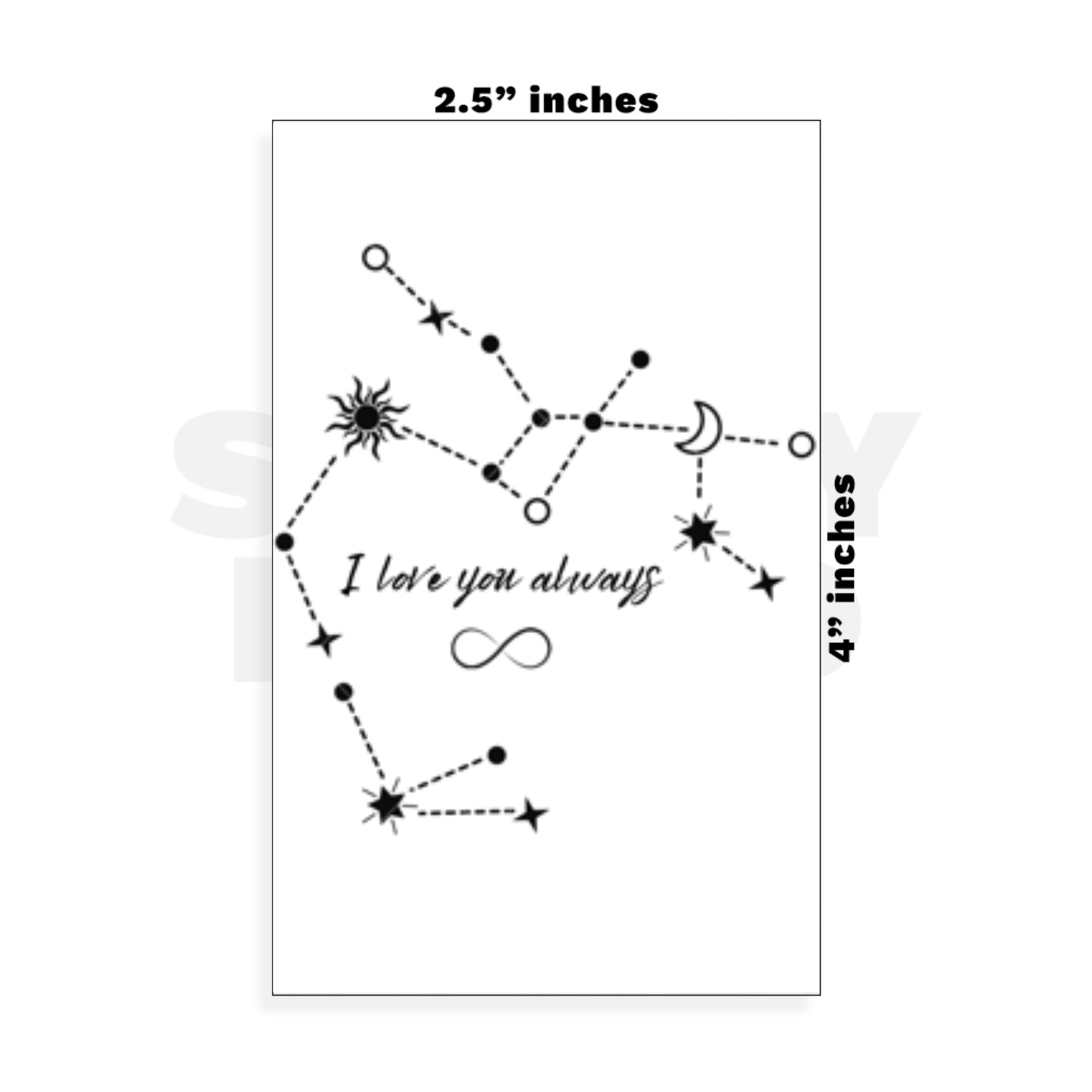 Custom Small - 2.5in x 4in