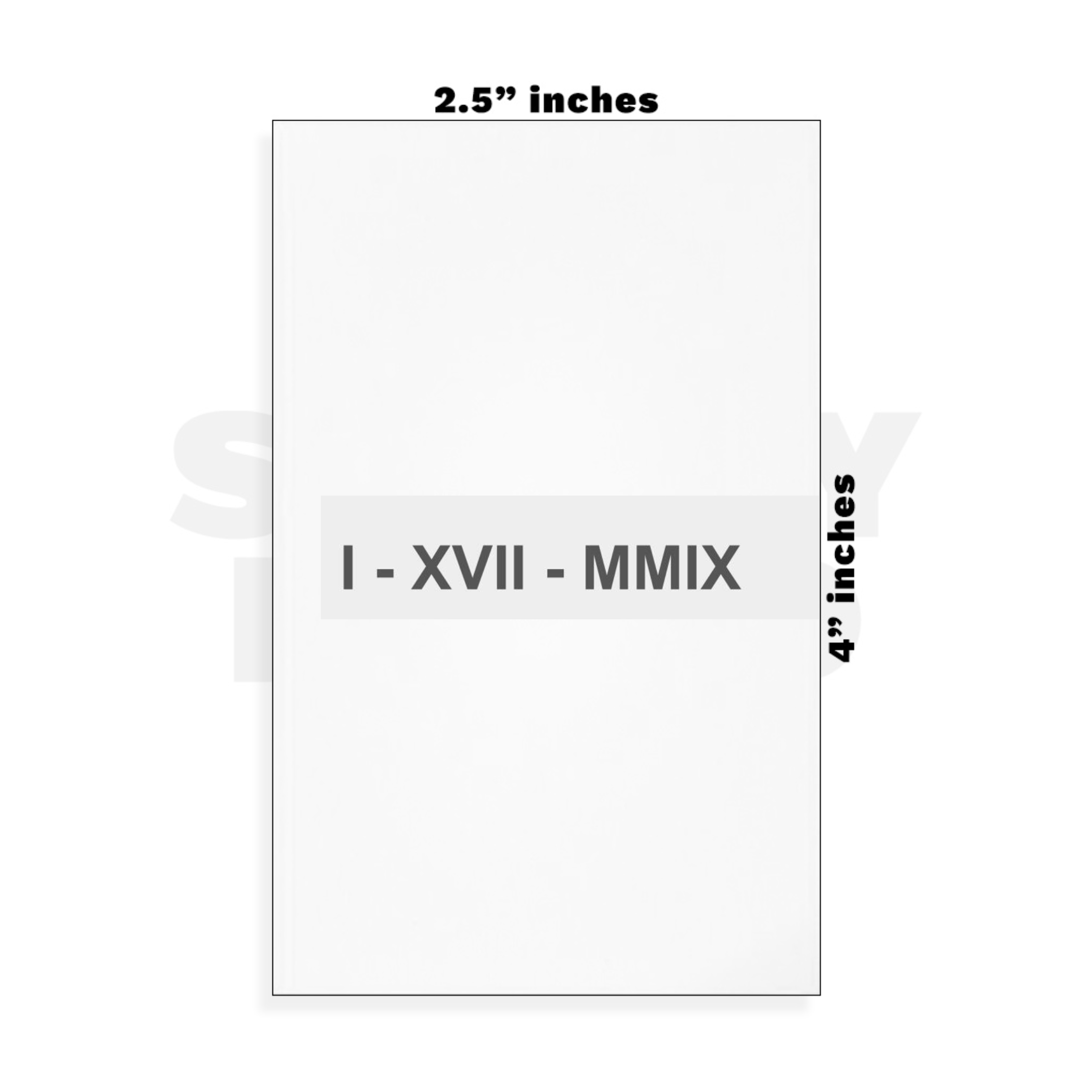 Custom Small - 2.5in x 4in