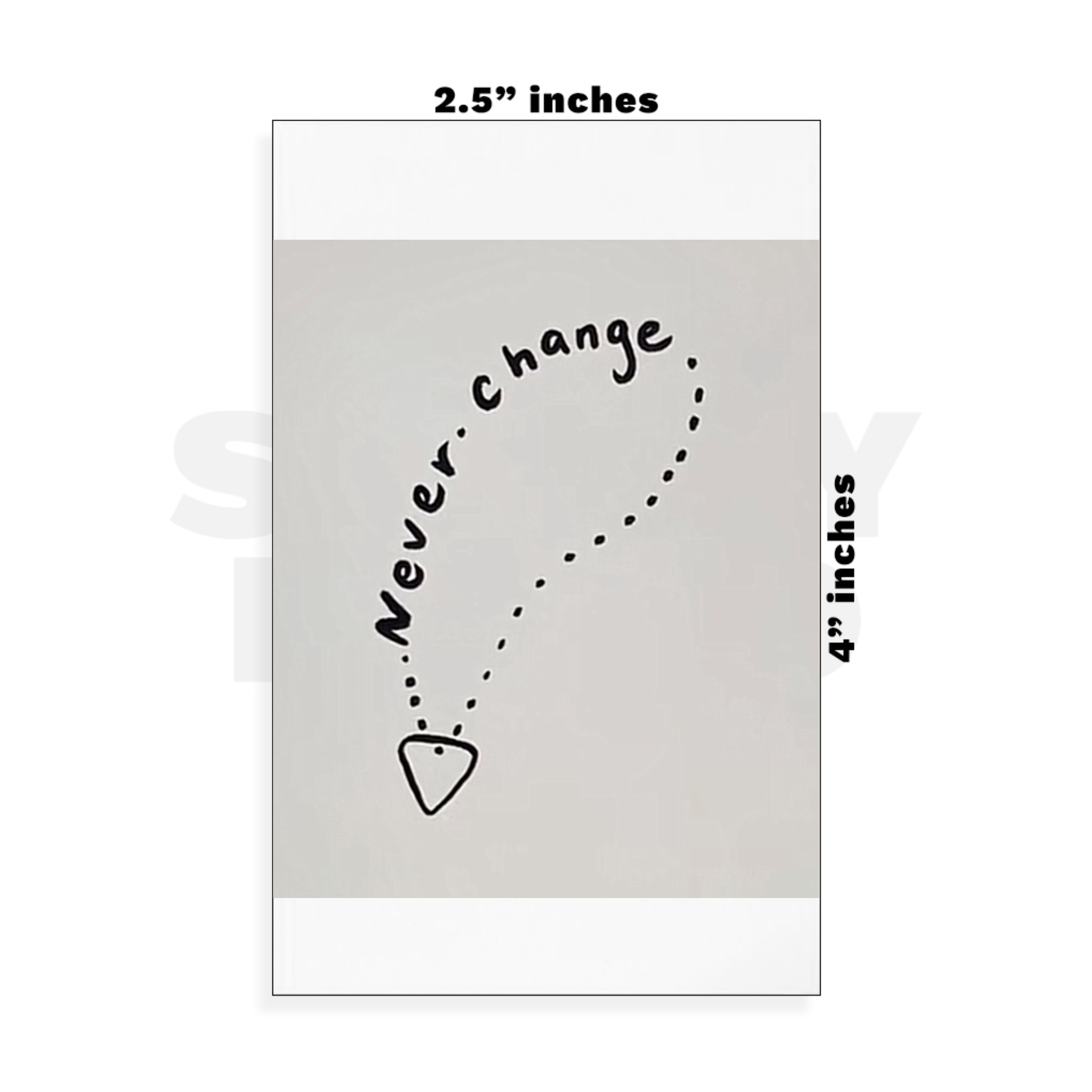 Custom Small - 2.5in x 4in