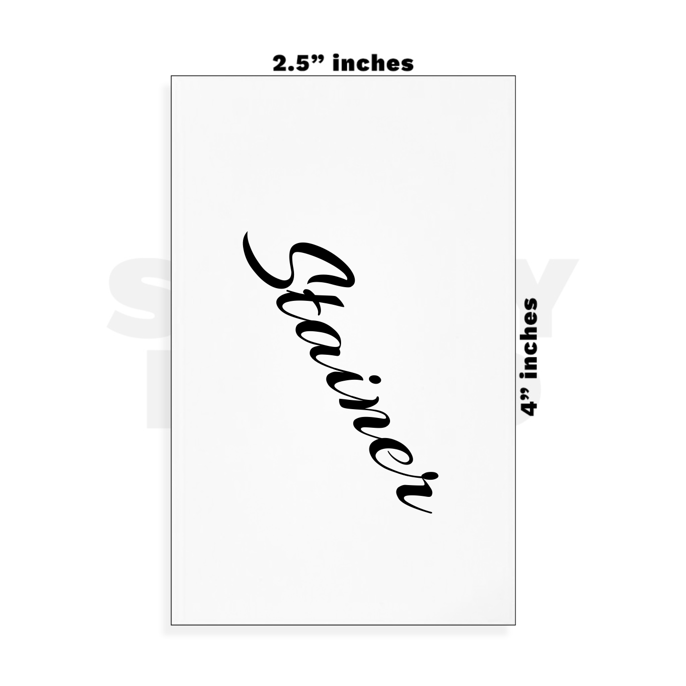 Custom Small - 2.5in x 4in