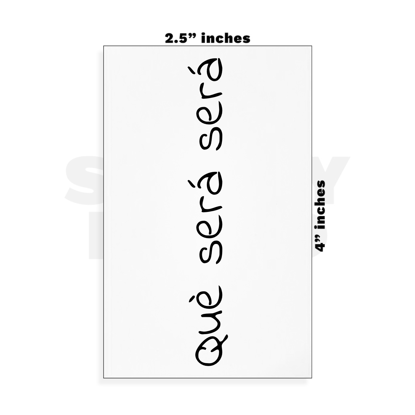 Custom Small - 2.5in x 4in