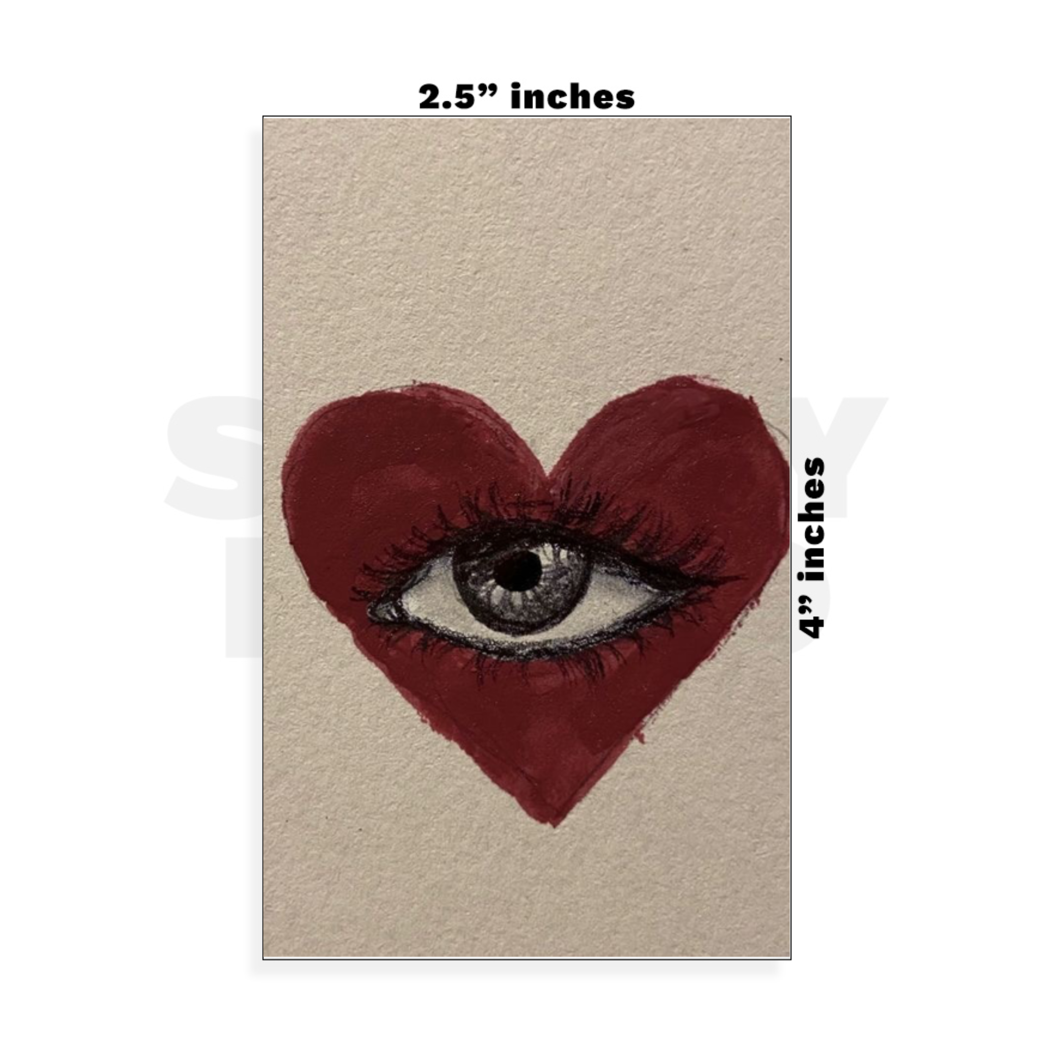 Custom Small - 2.5in x 4in