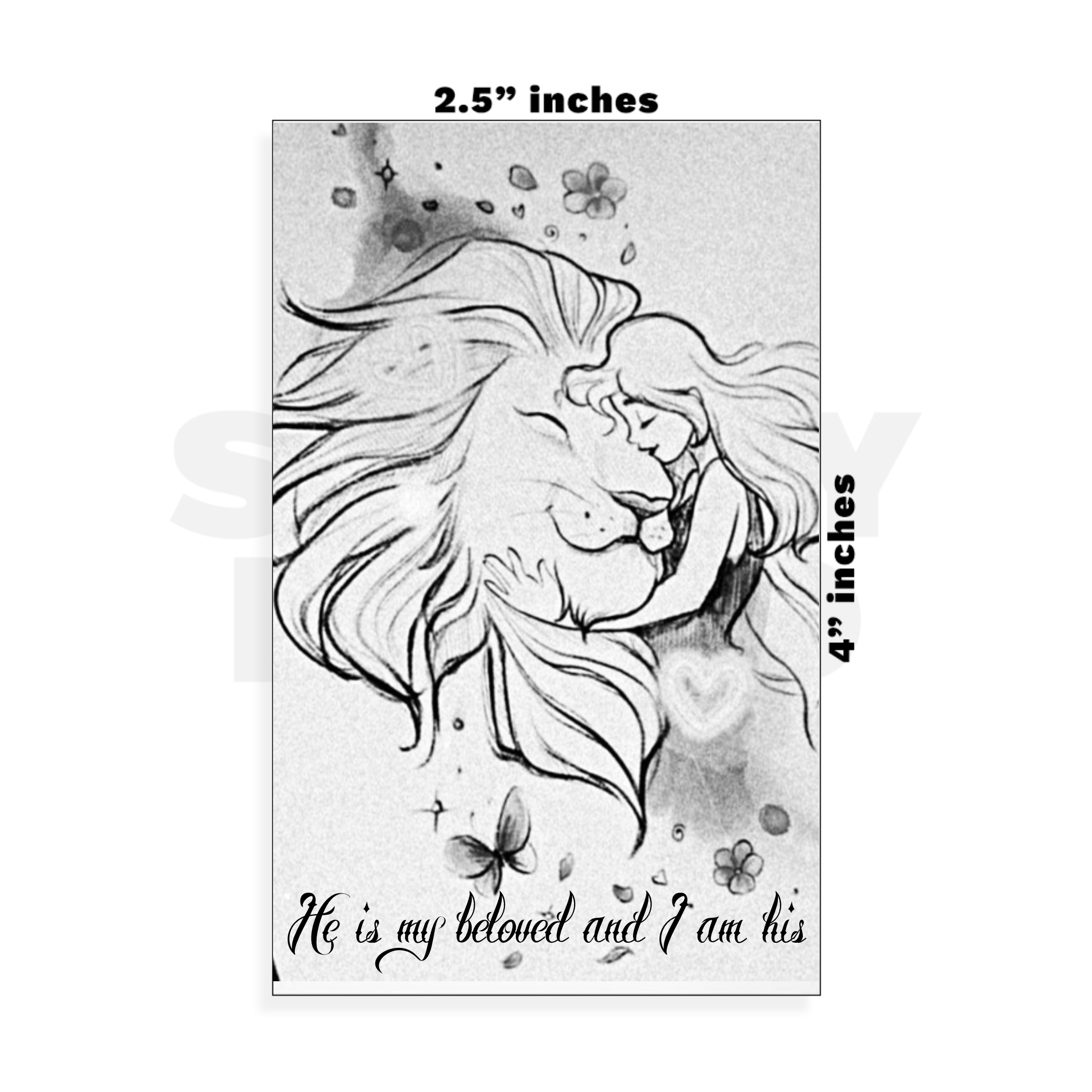 Custom Small - 2.5in x 4in