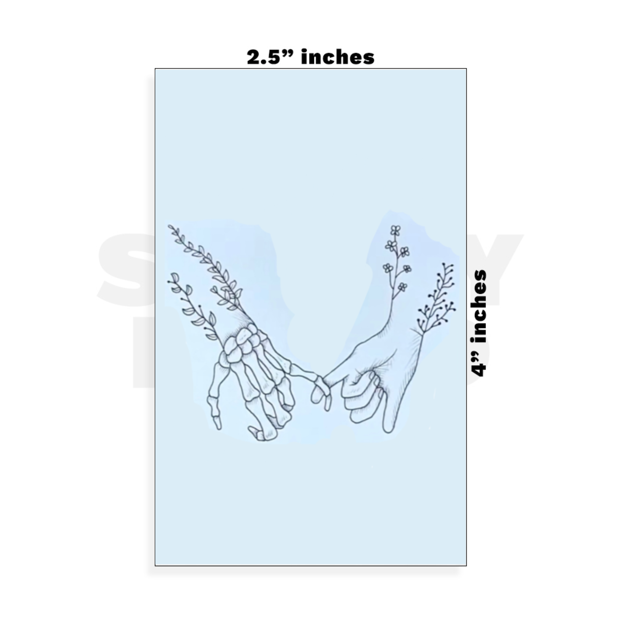 Custom Small - 2.5in x 4in